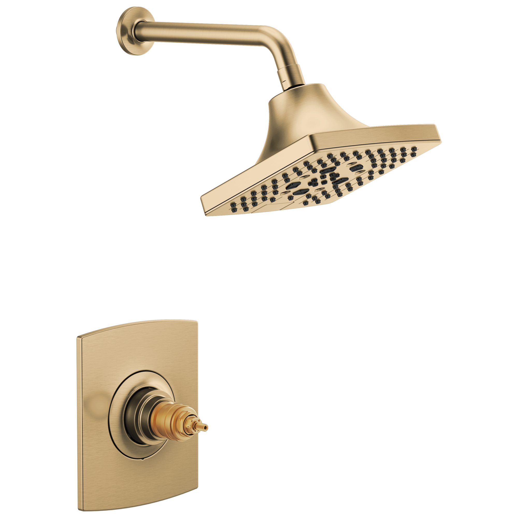 luxe gold thermostatic shower