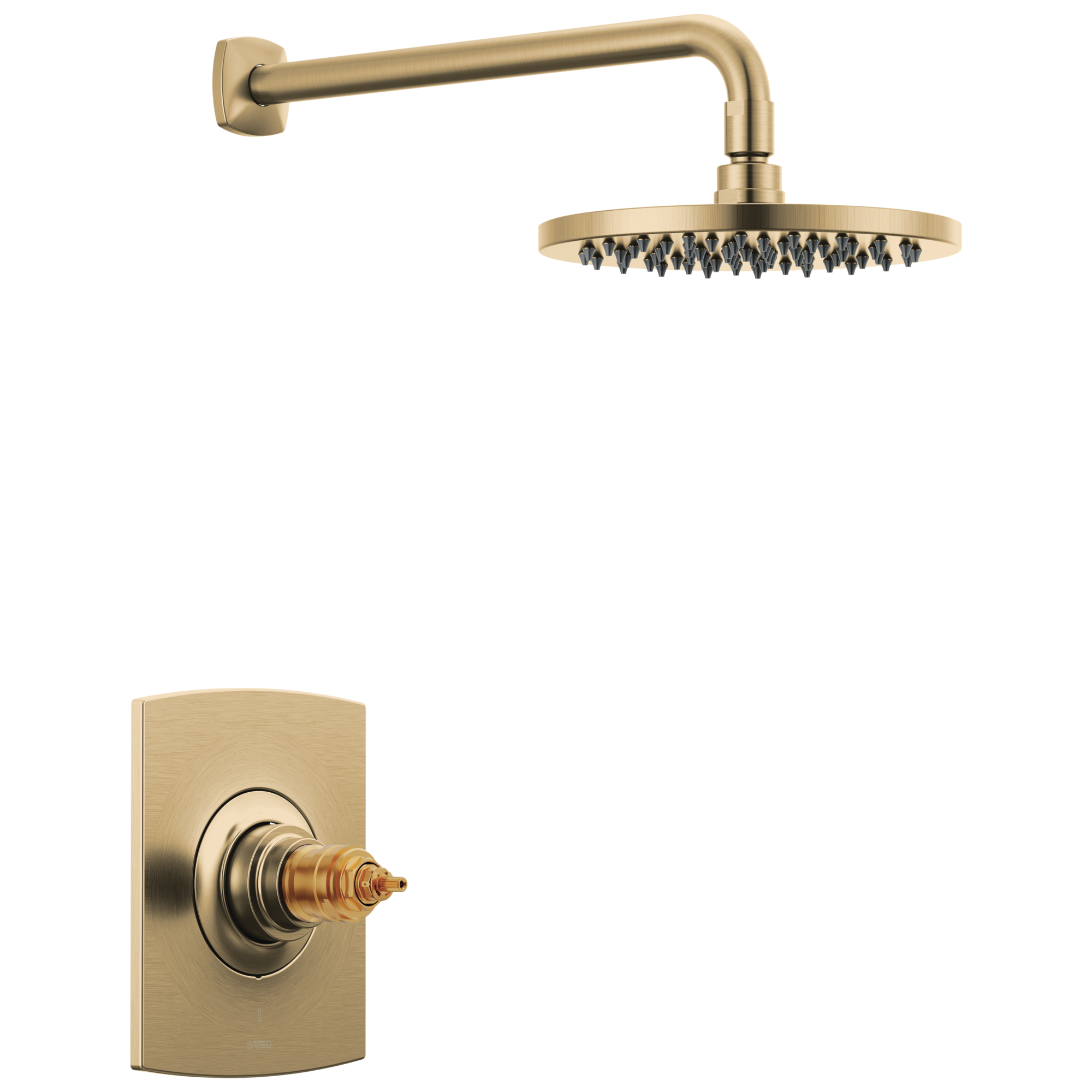 luxe gold thermostatic shower