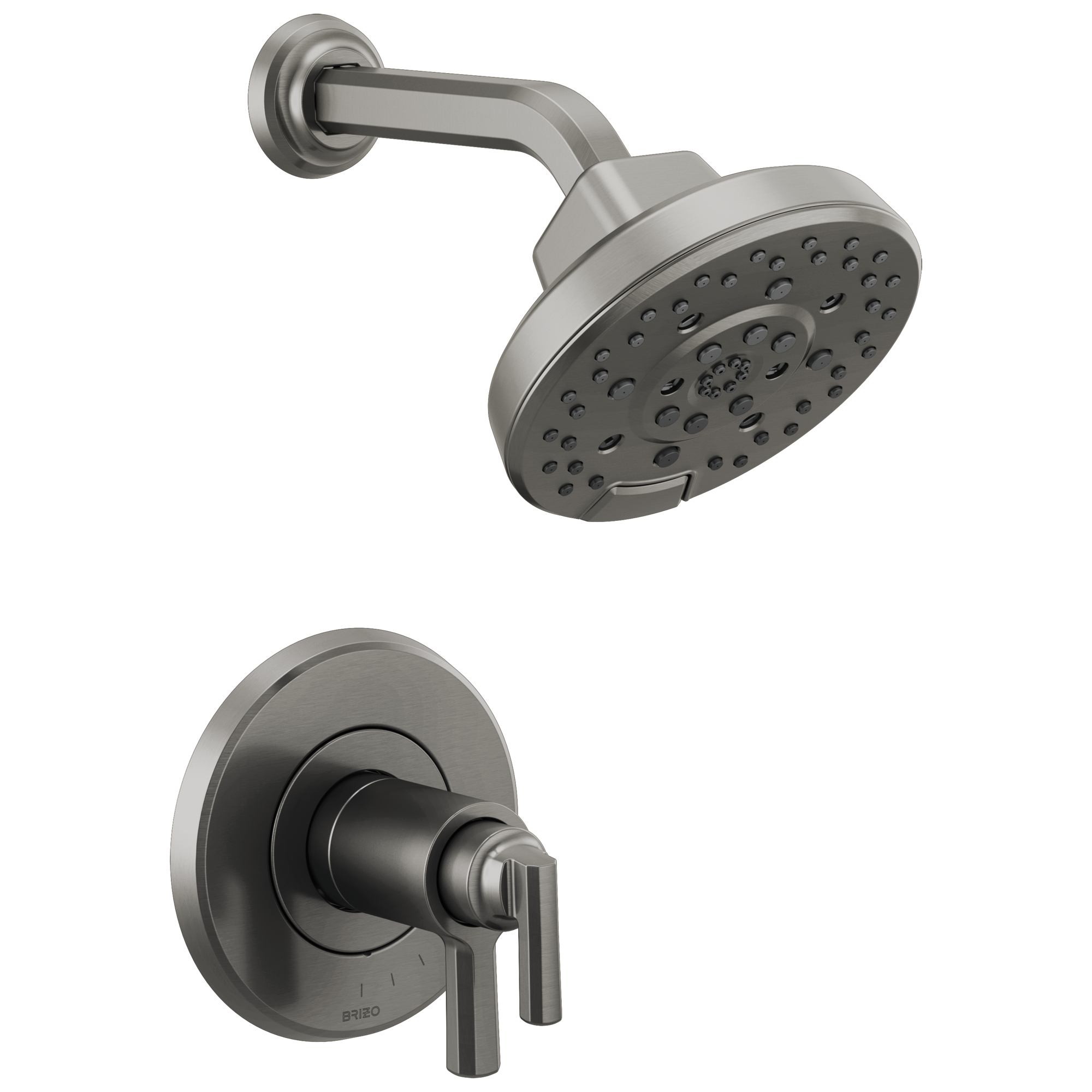 luxe steel thermostatic shower