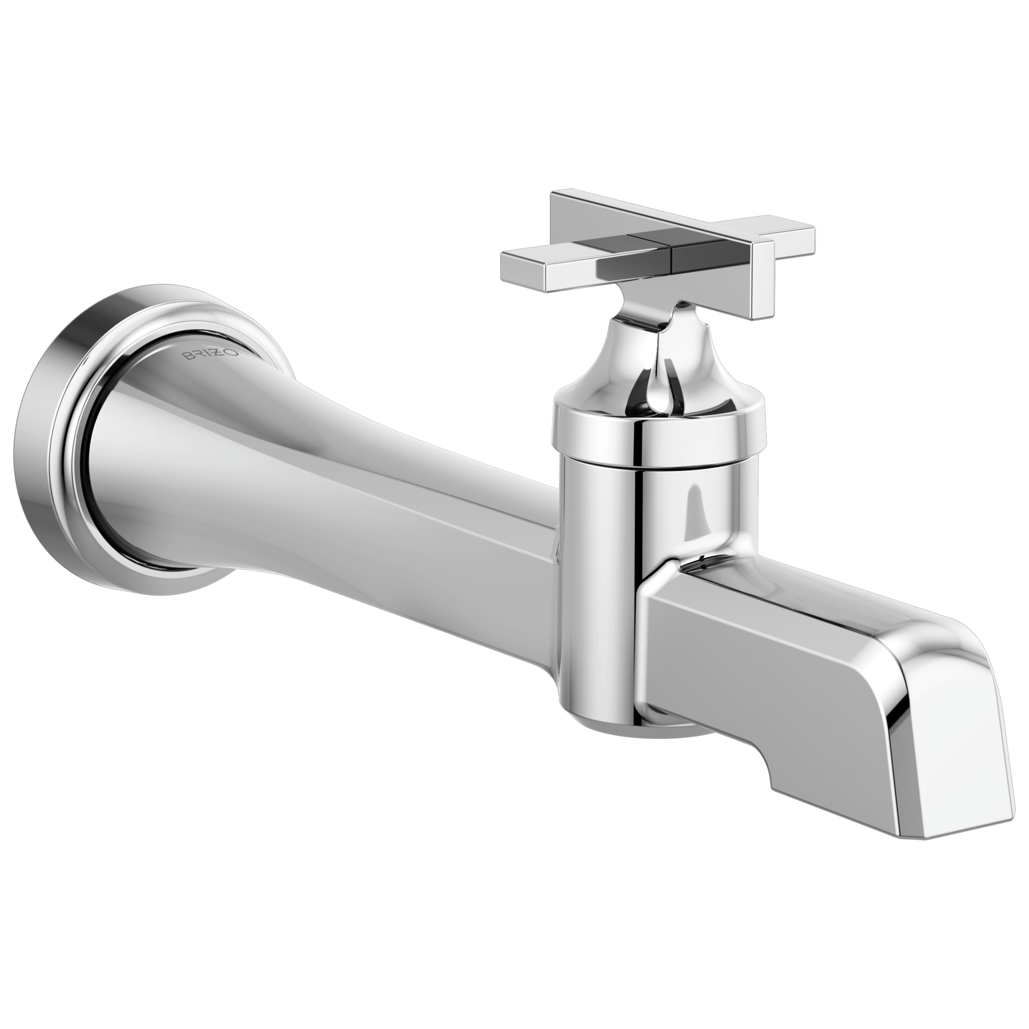 chrome lavatory faucet