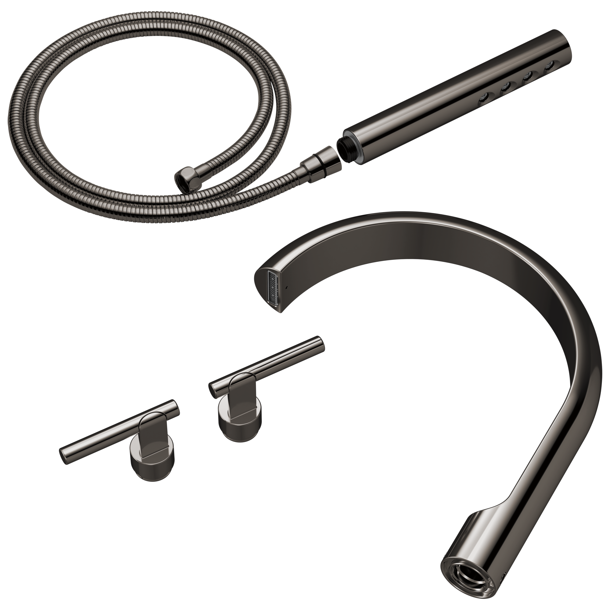 Brizo Roccesco Two-Handle Tub Filler Trim Kit with Lever Handles