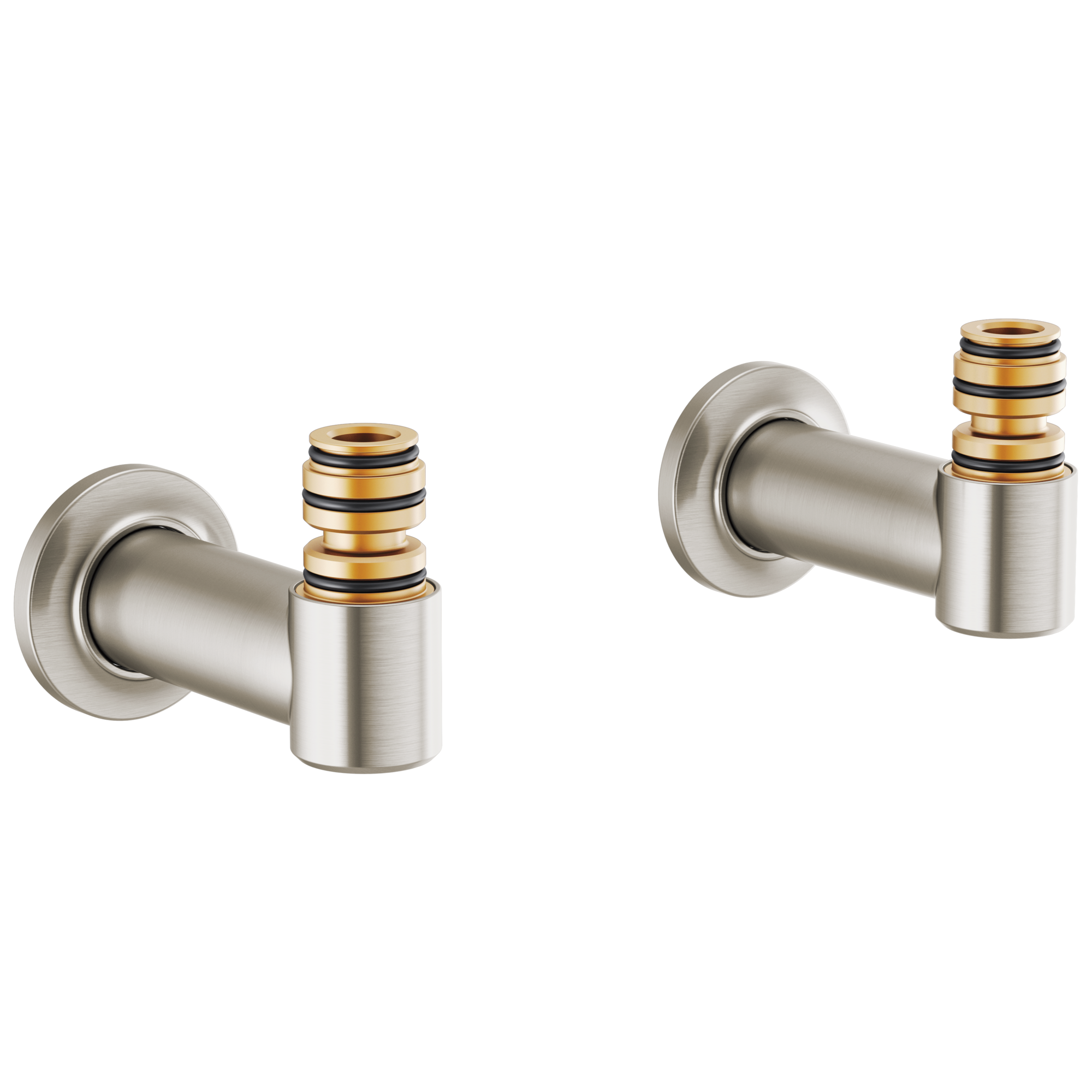 luxe nickel tub filler unions