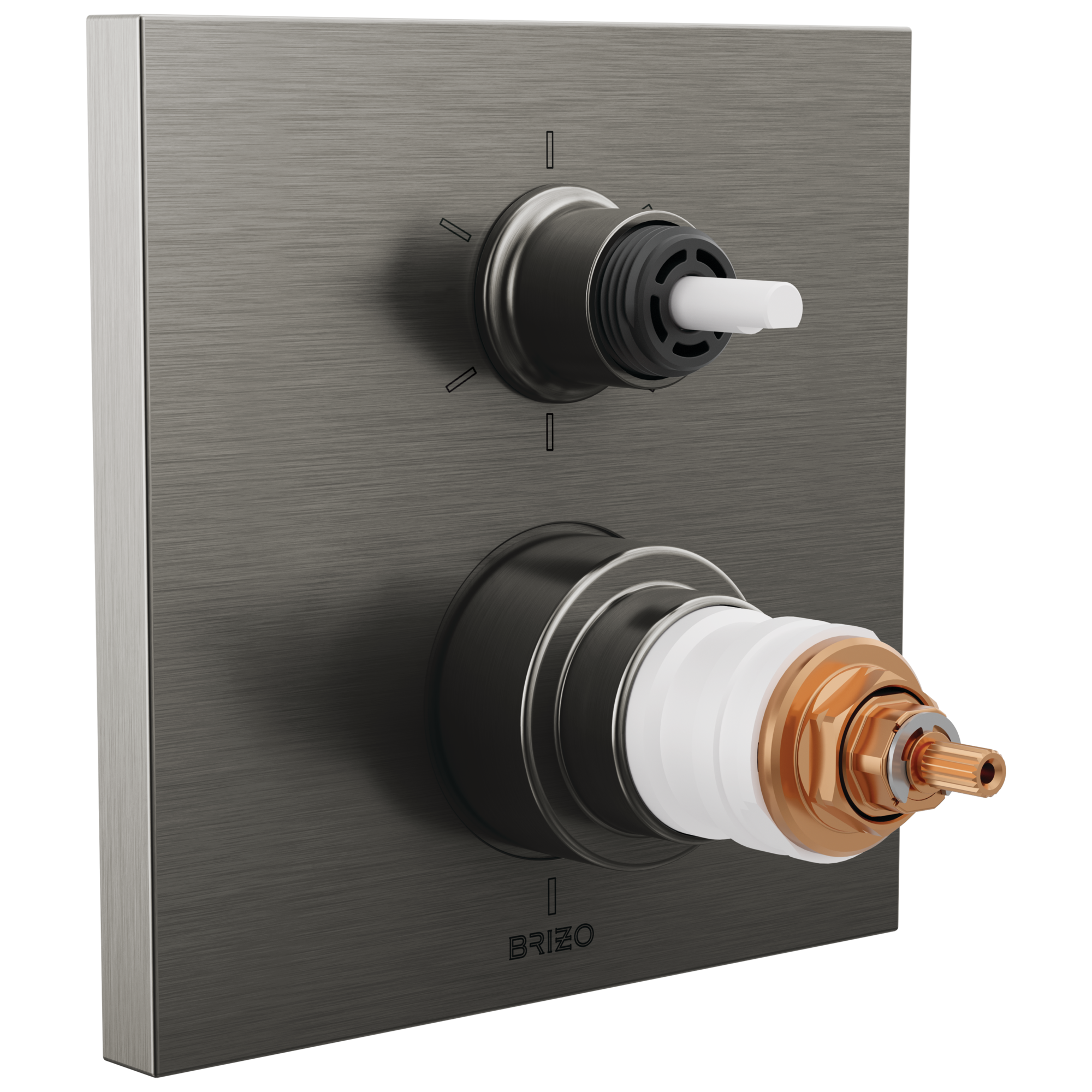 Brizo Frank Lloyd Wright TempAssure Thermostatic Valve with 6-Function Integrated Diverter Trim - Less Handles