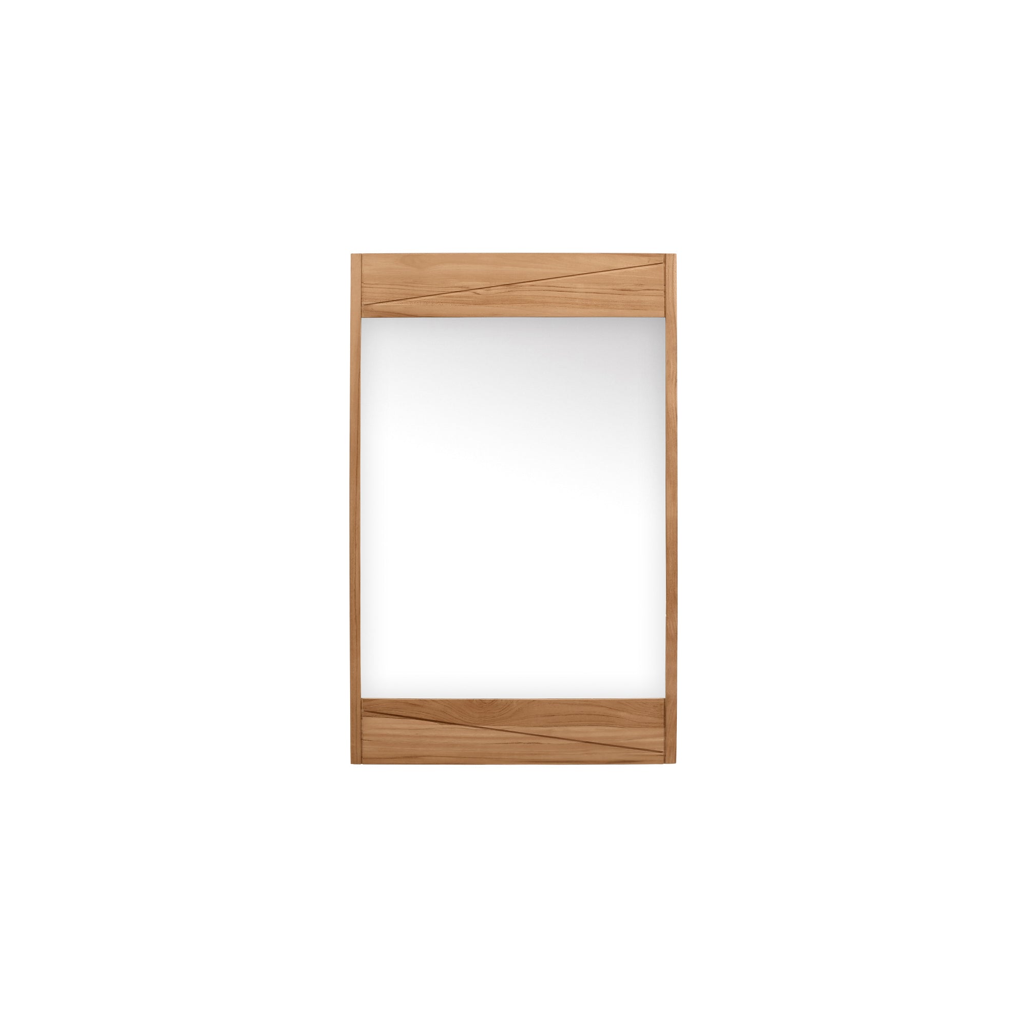 natural teak mirror