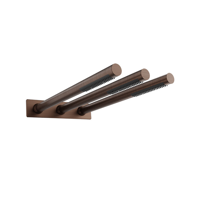 Baril Shower Components Orientable 3 Stems Shower Head