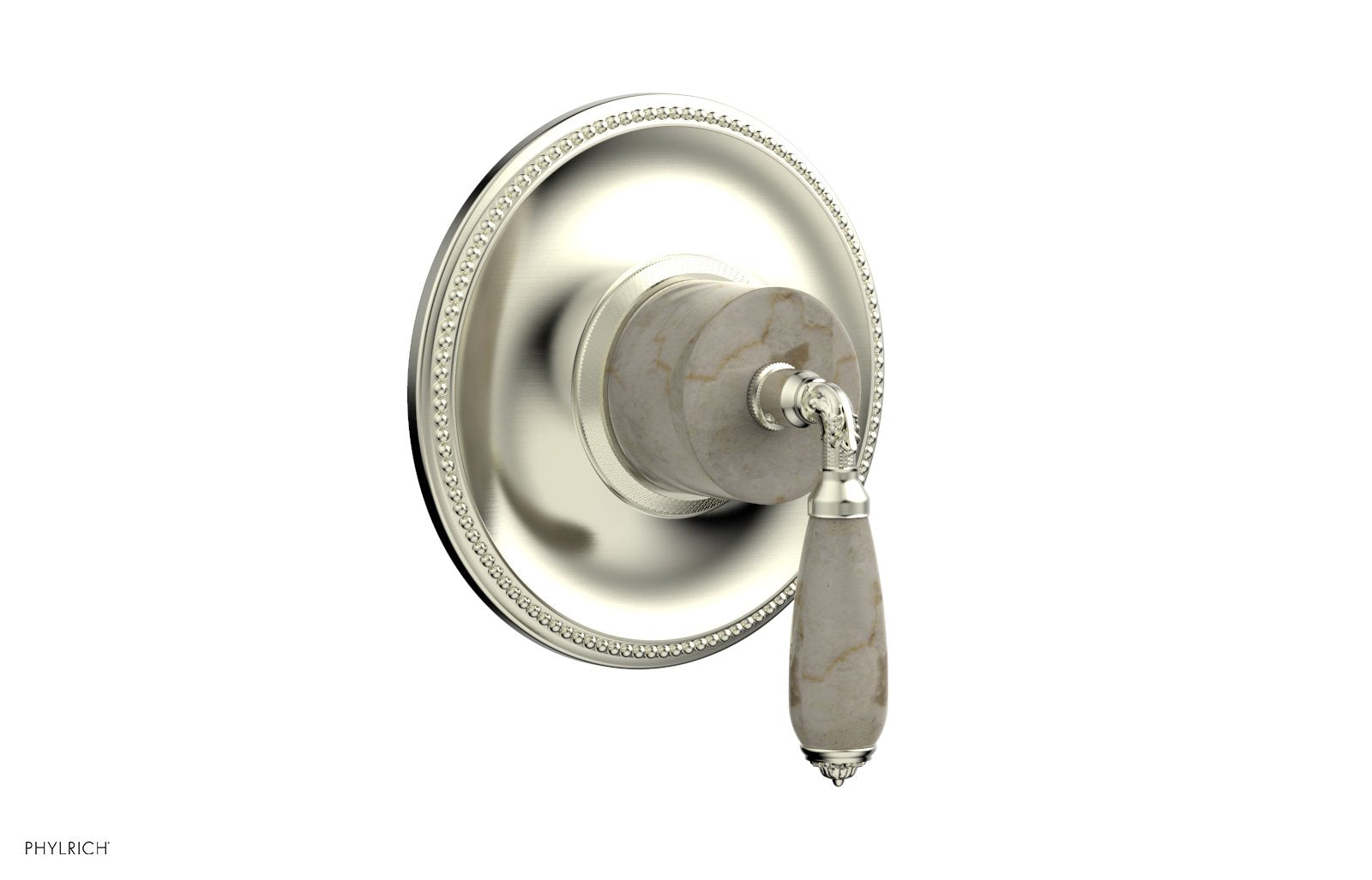 Phylrich VALENCIA Thermostatic Shower Trim, Beige Marble Lever Handle