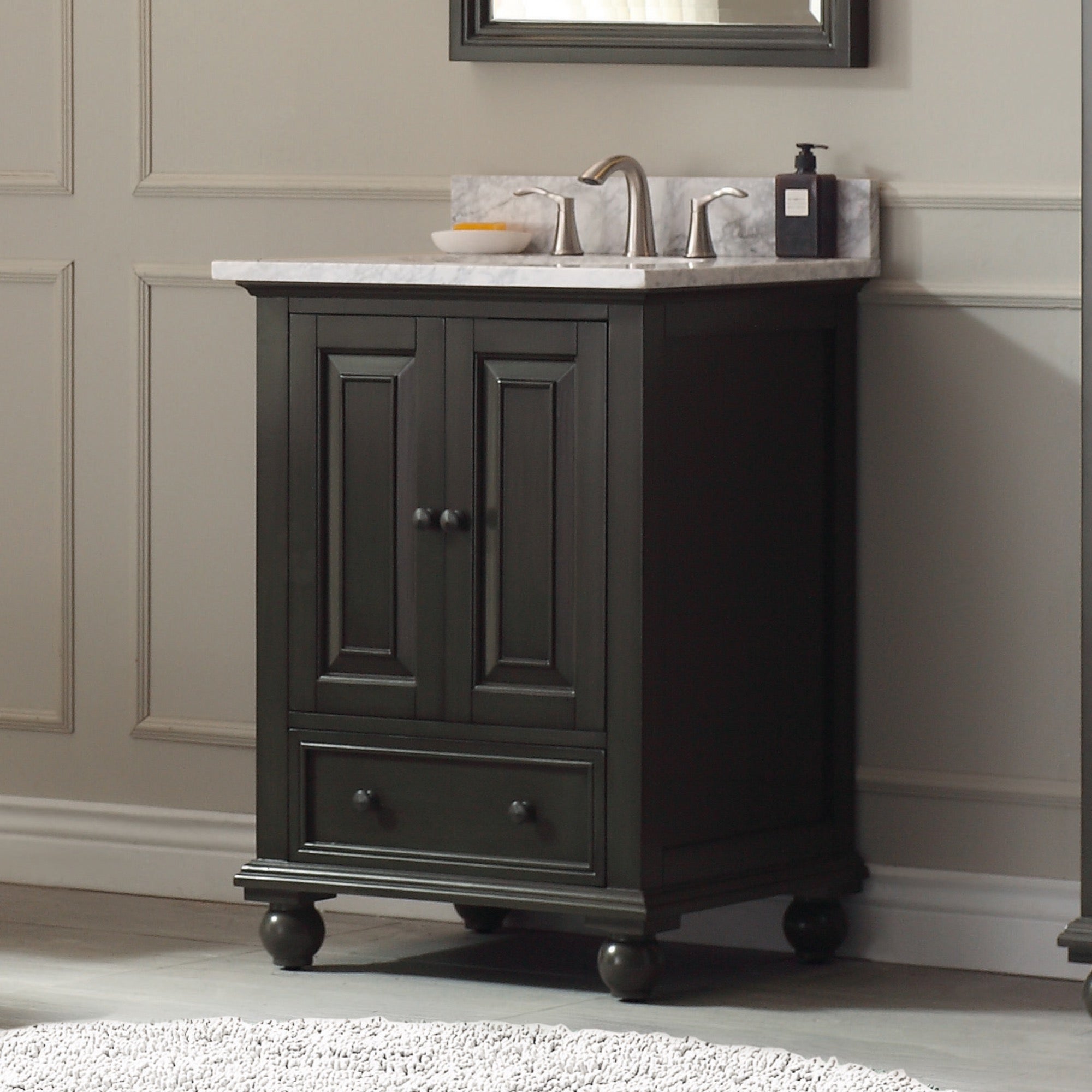 charcoal glaze vanity set