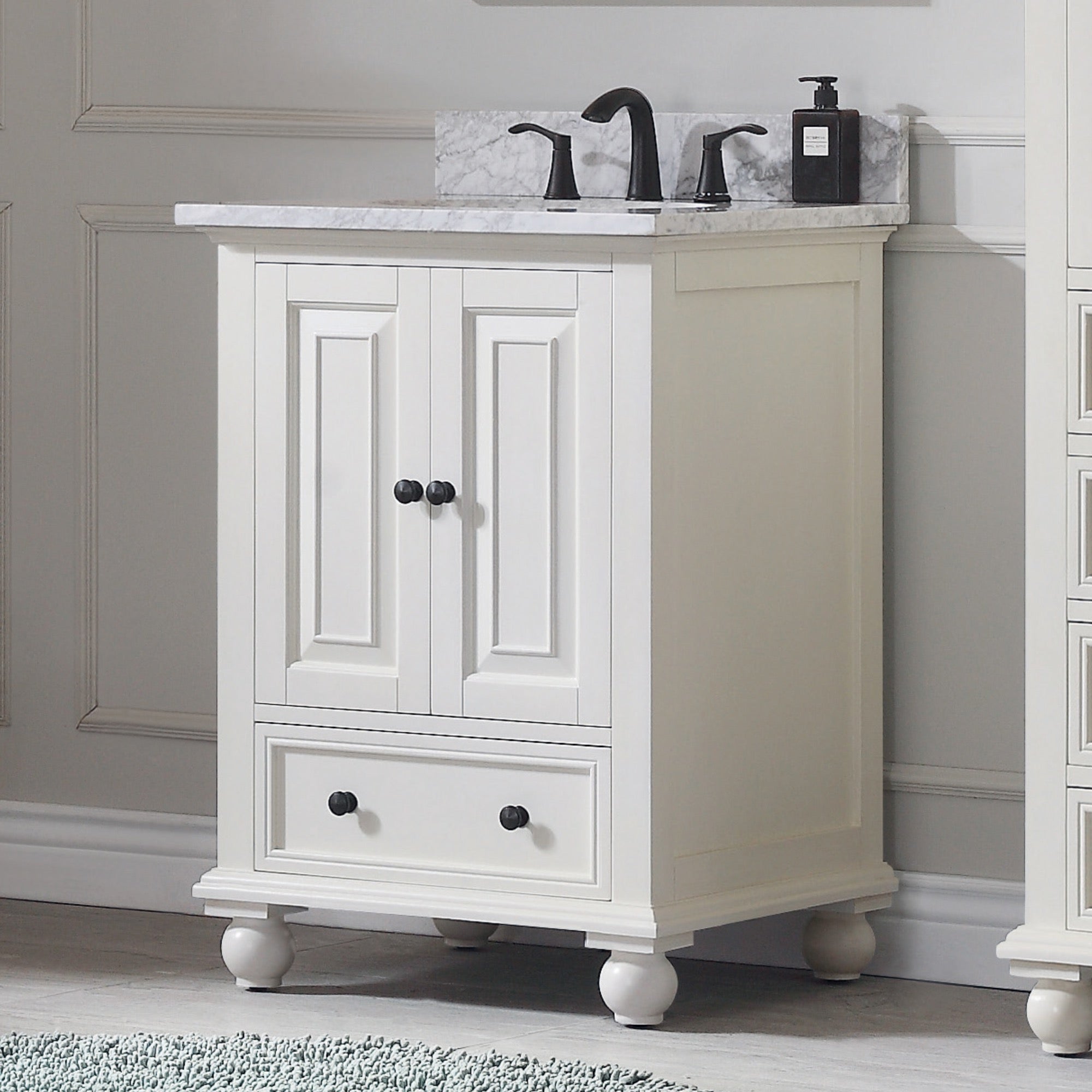 french white vanity set