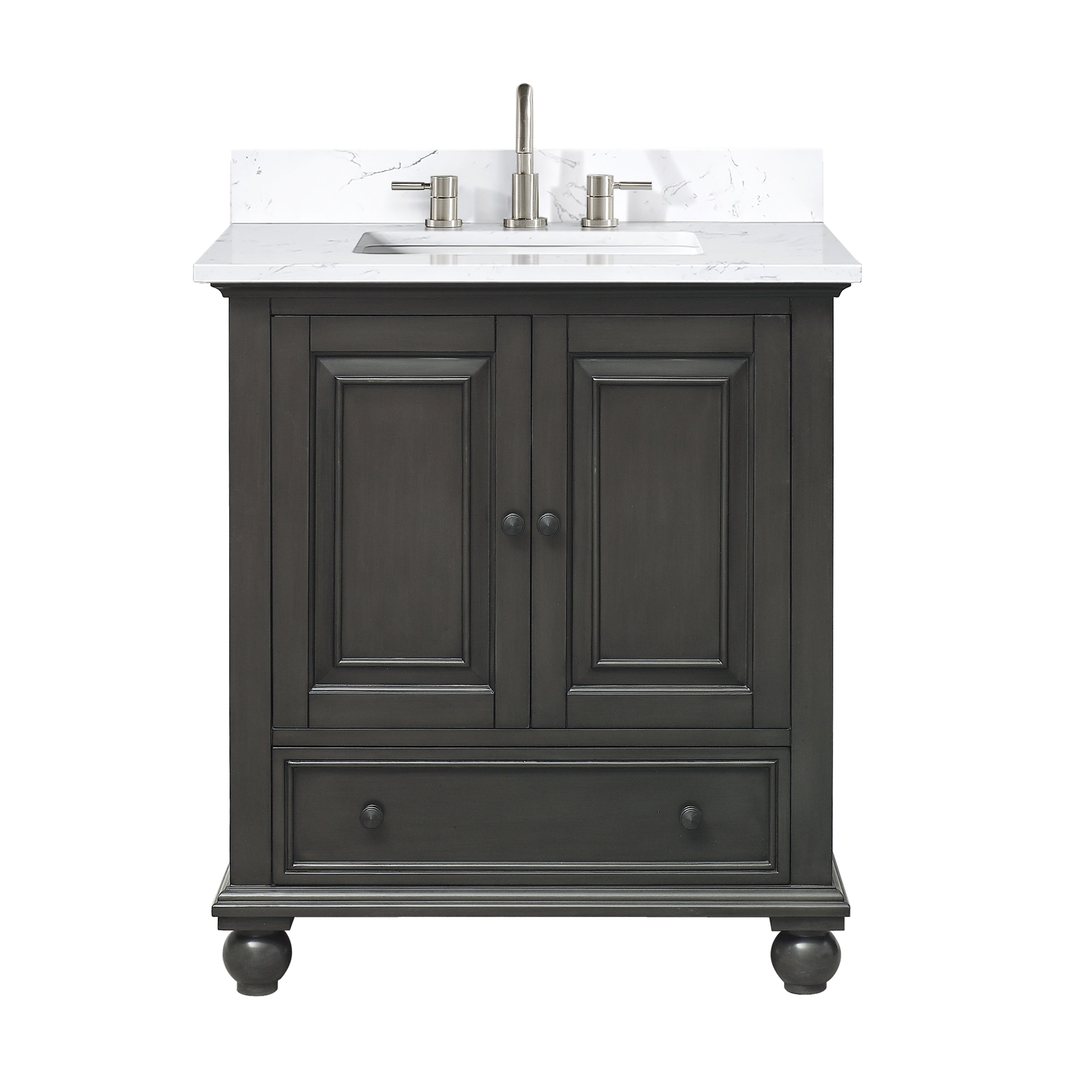charcoal glaze vanity set