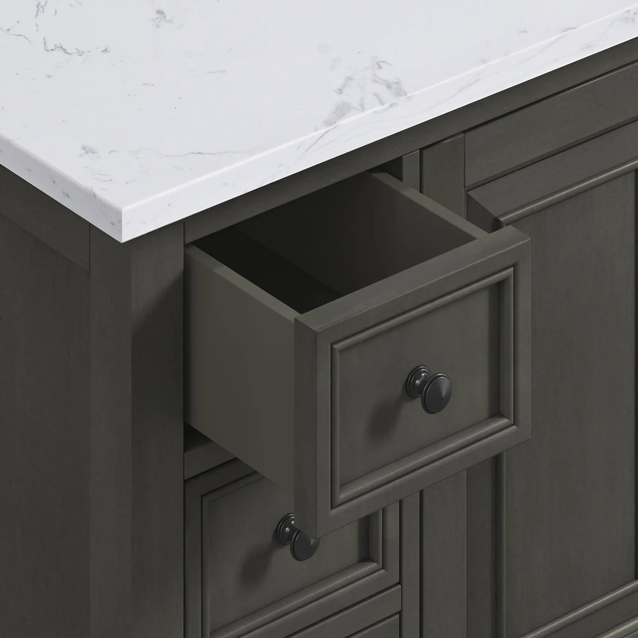 charcoal glaze vanity set