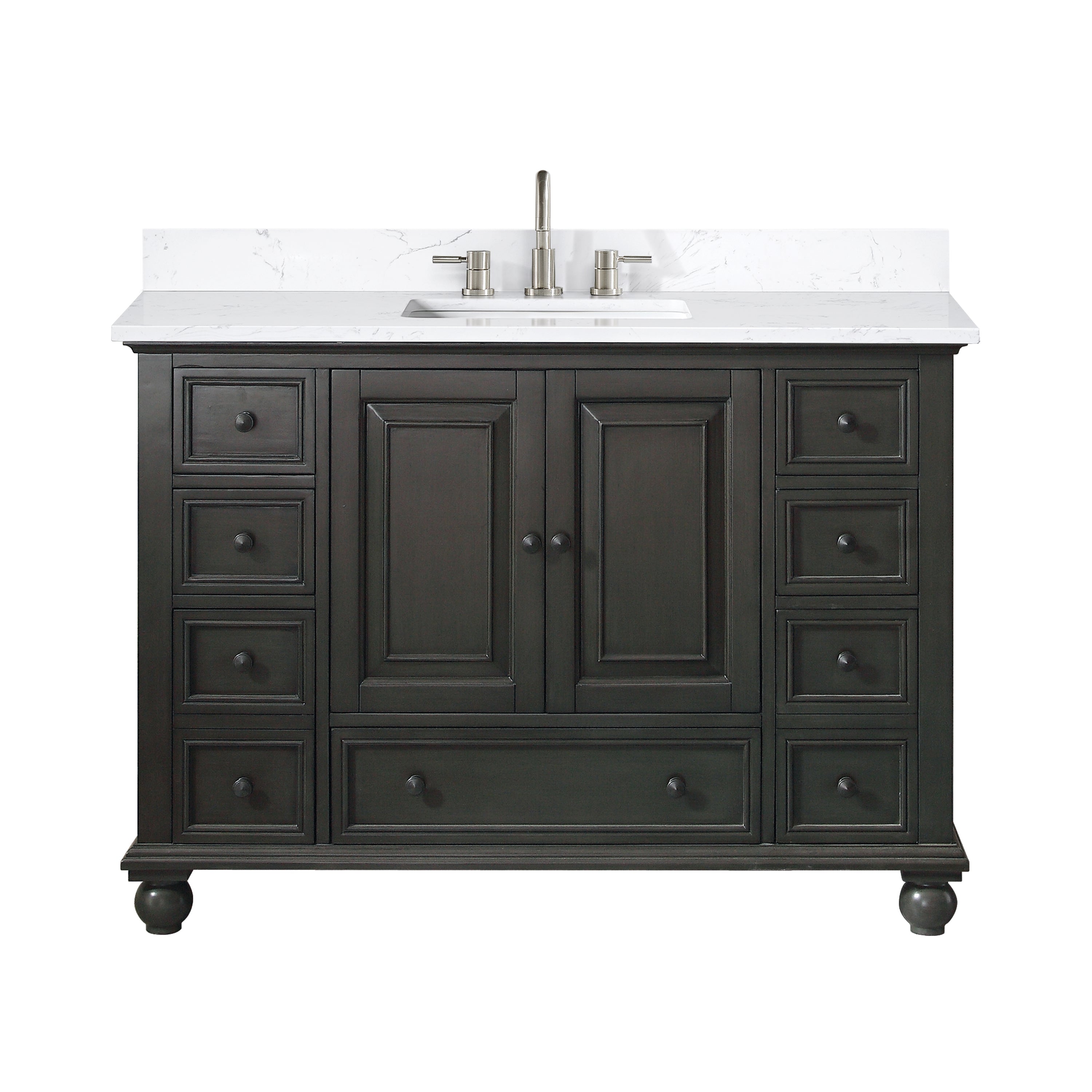 charcoal glaze vanity set