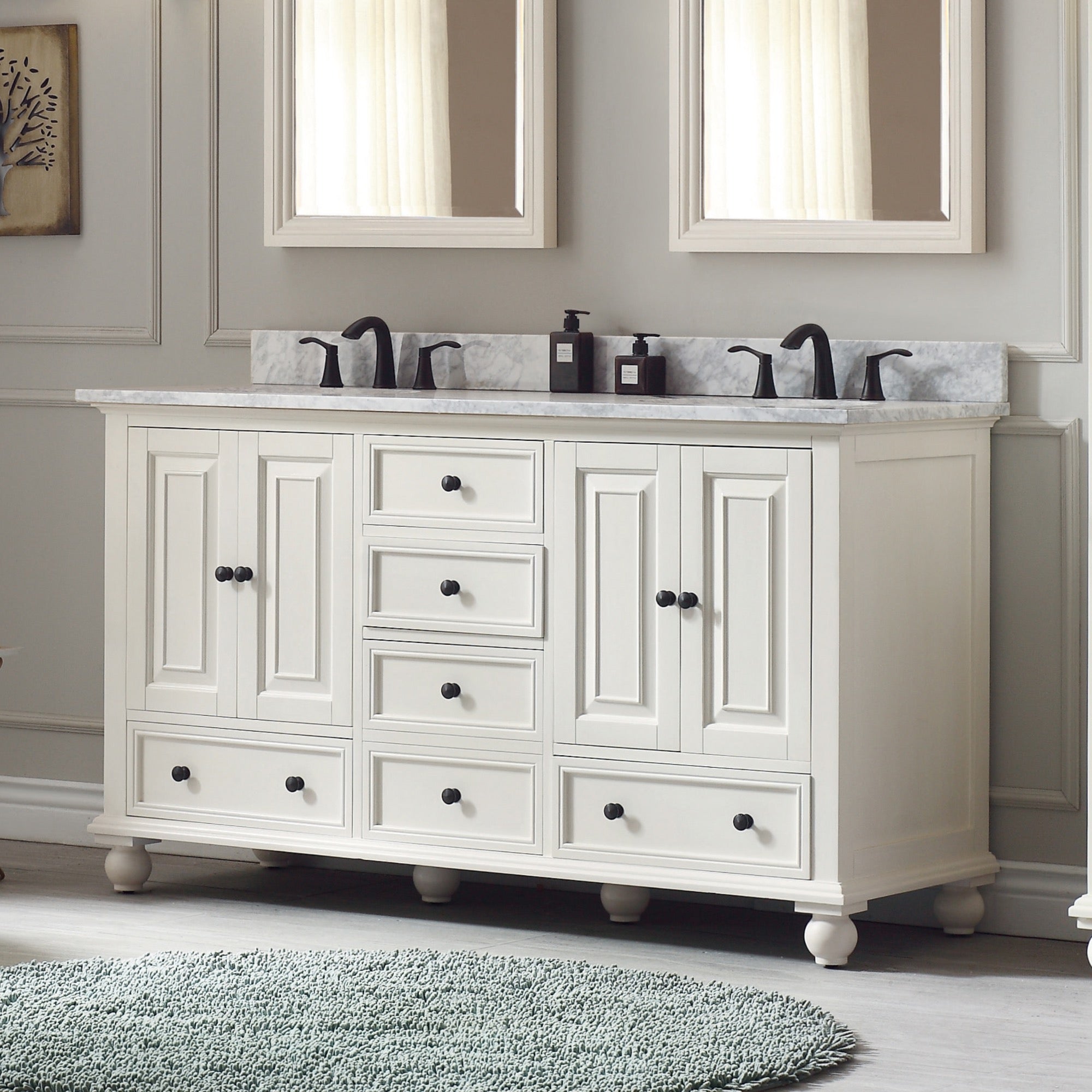 french white vanity set