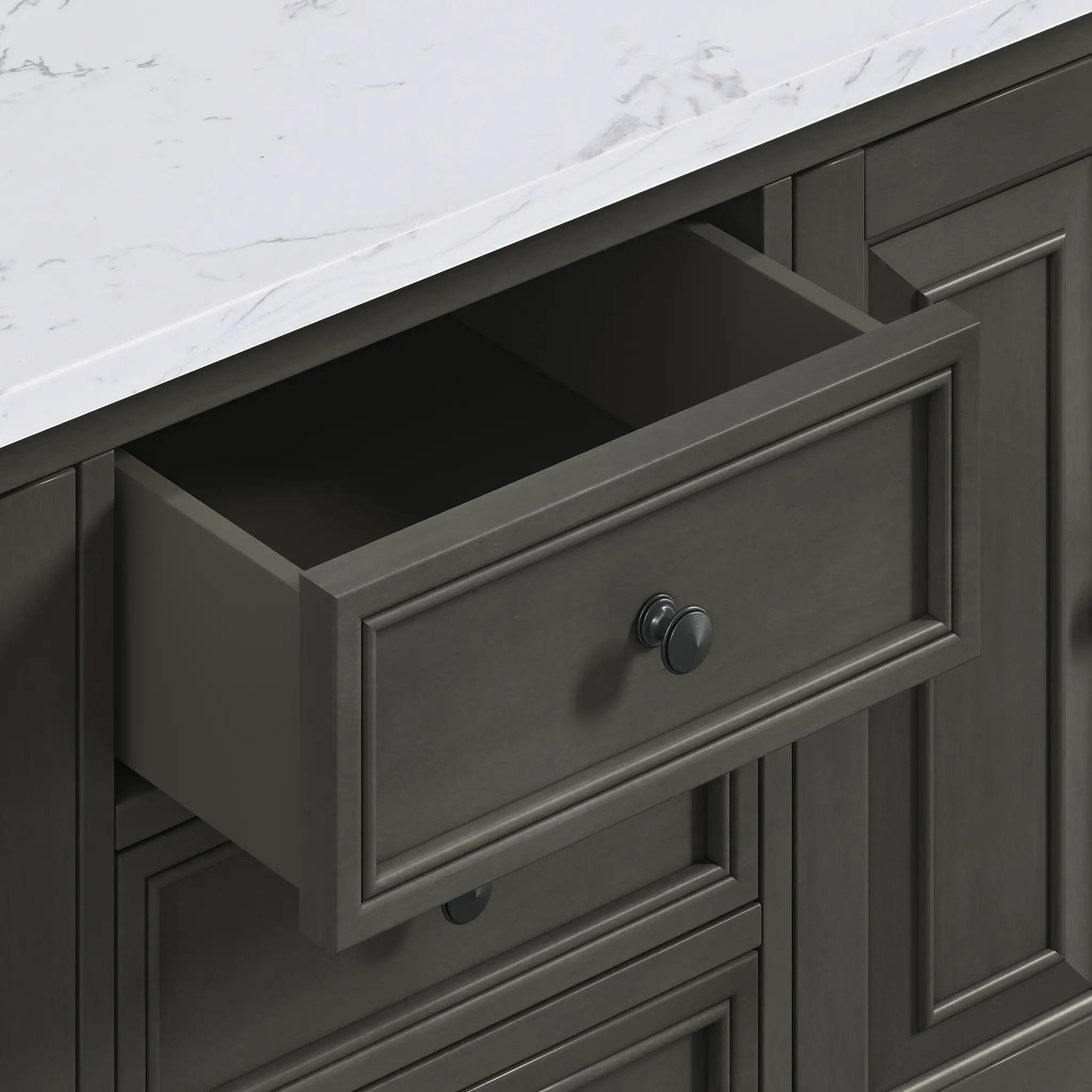charcoal glaze vanity set