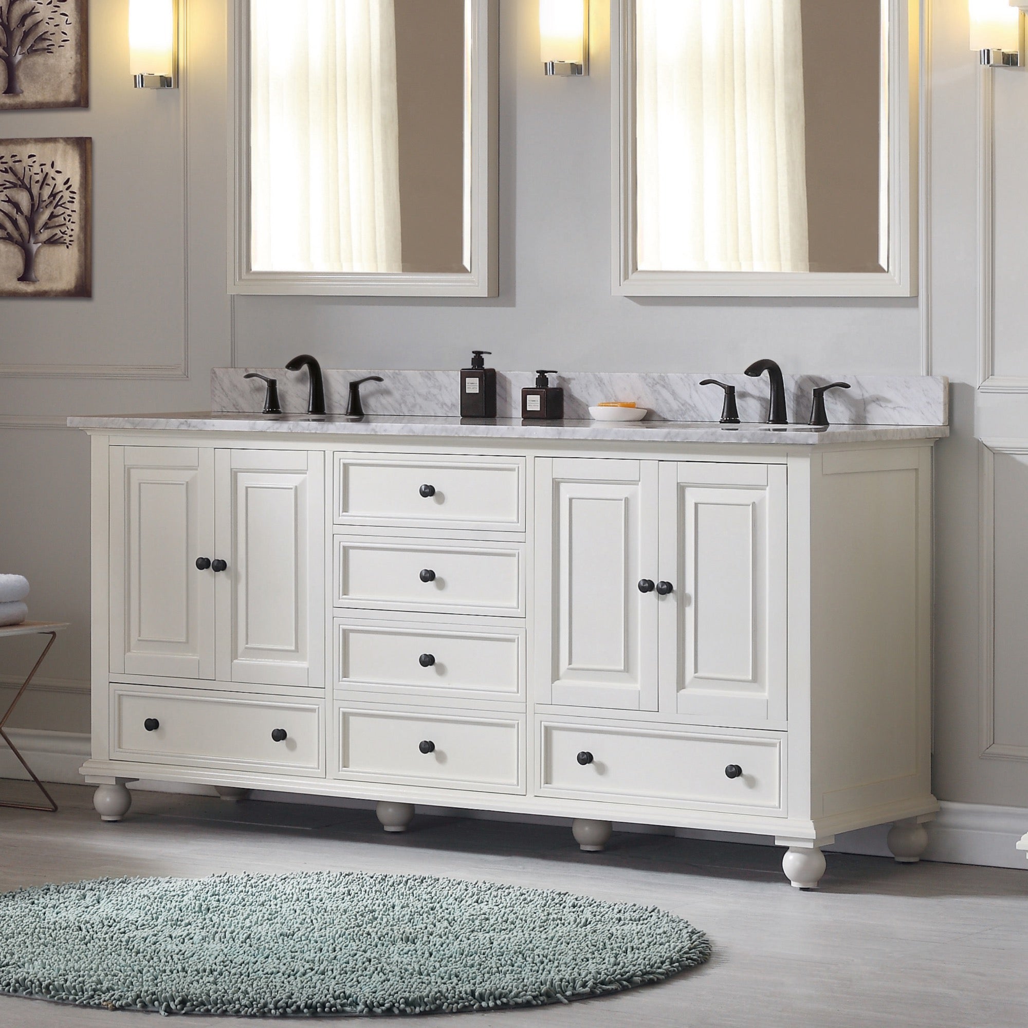 french white vanity base