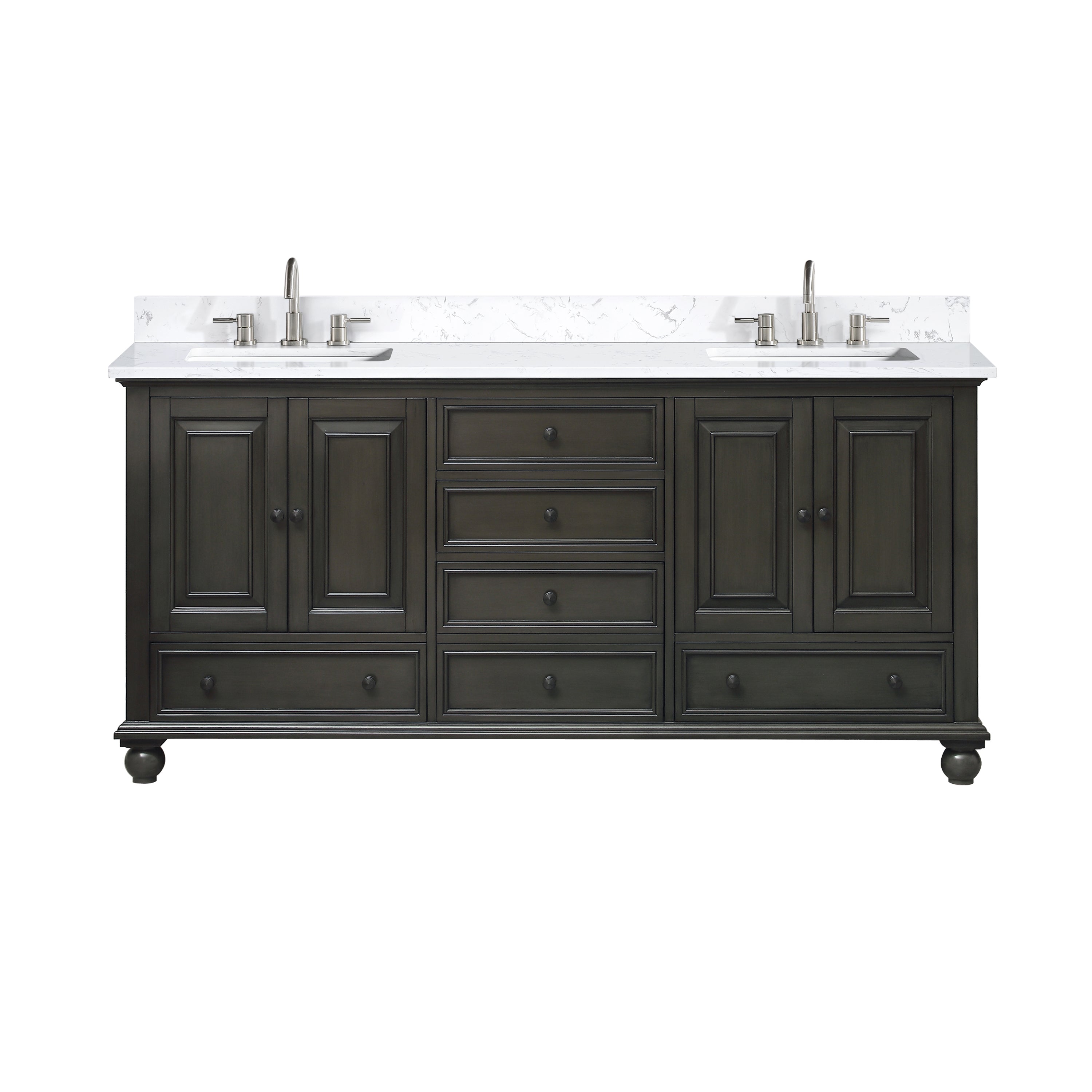 charcoal glaze vanity set
