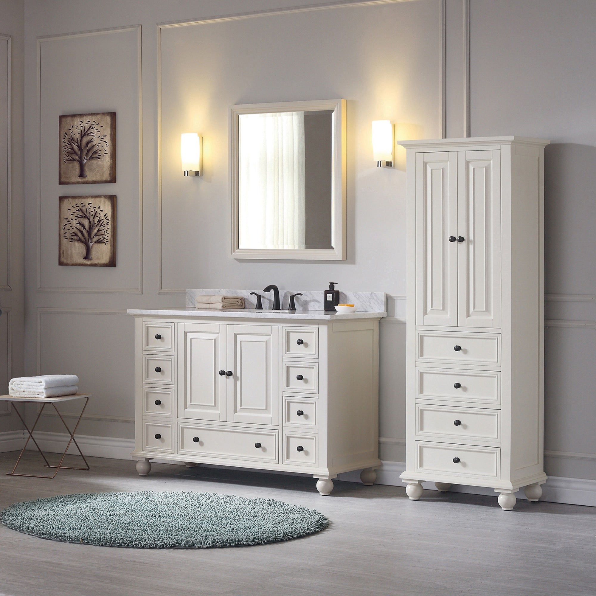 french white vanity base