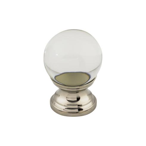Top Knobs Clarity Clear Glass Round Knob 1 Inch