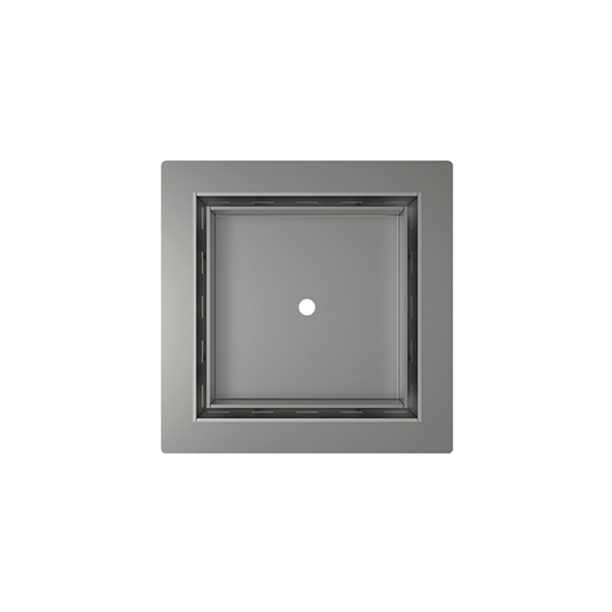 Infinity Drain 5 x 5 Flanged Tile Drain Strainer for 3/8" tile with 2 Throat