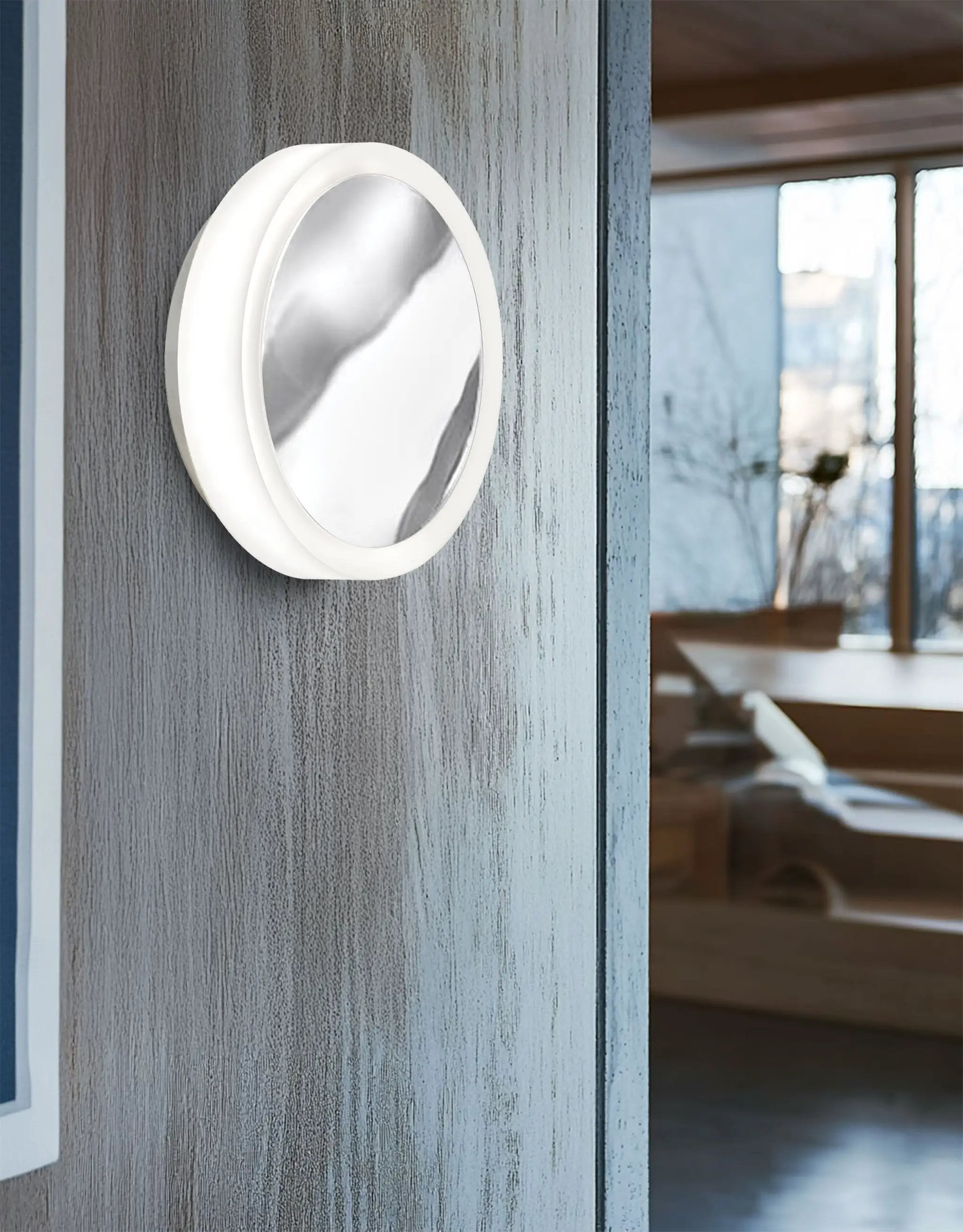polished chrome wall mount
