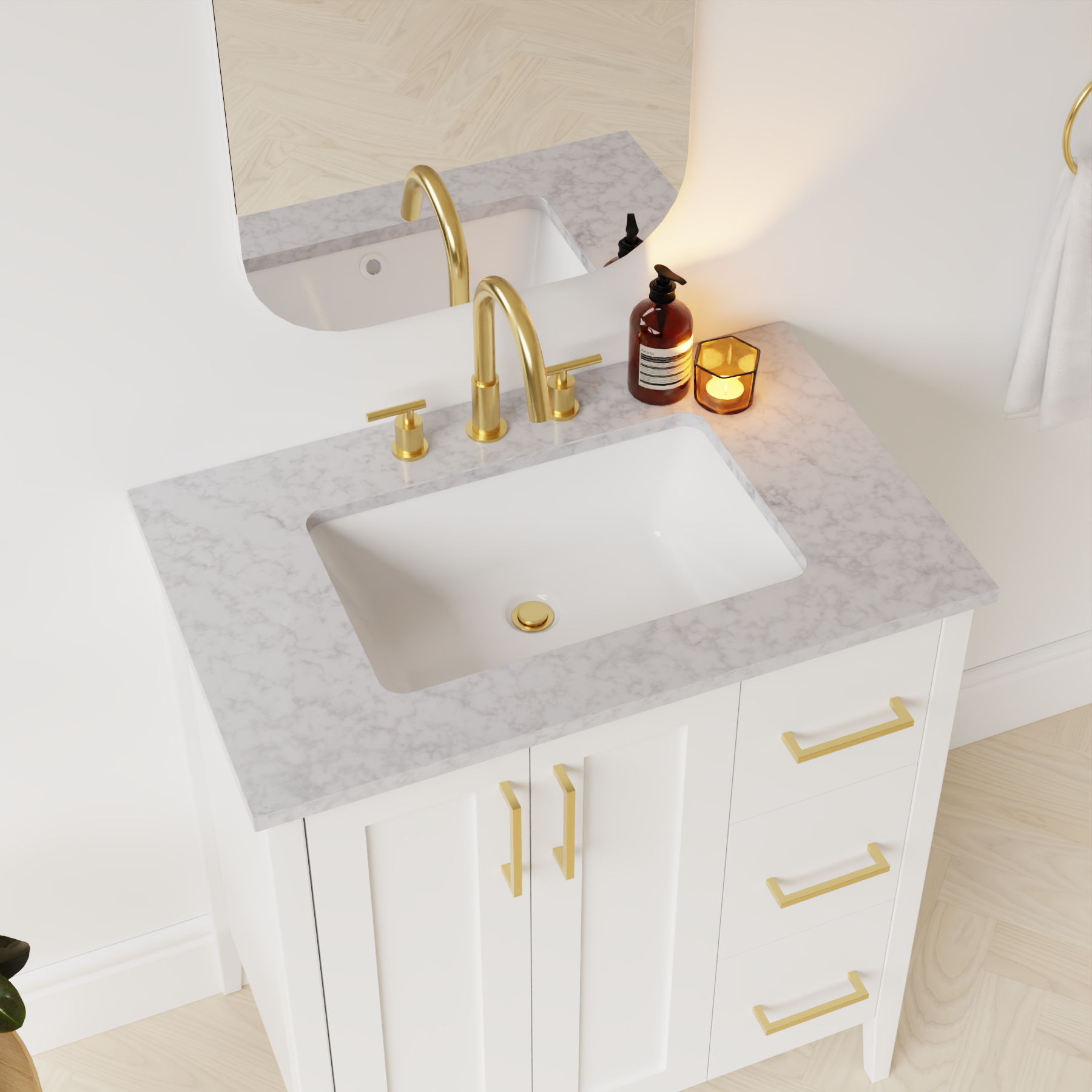 carrara vanity top