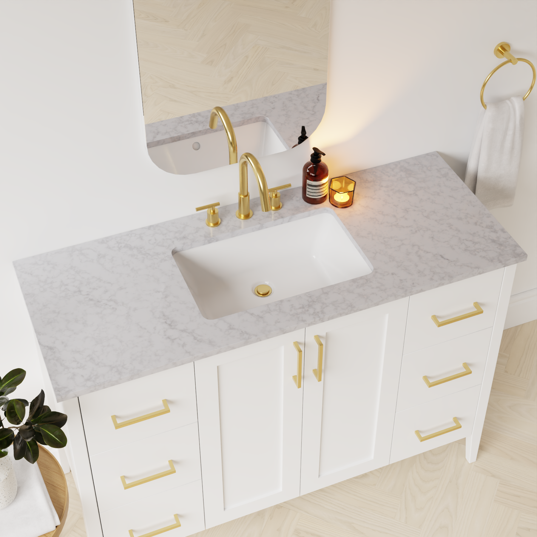 carrara vanity top