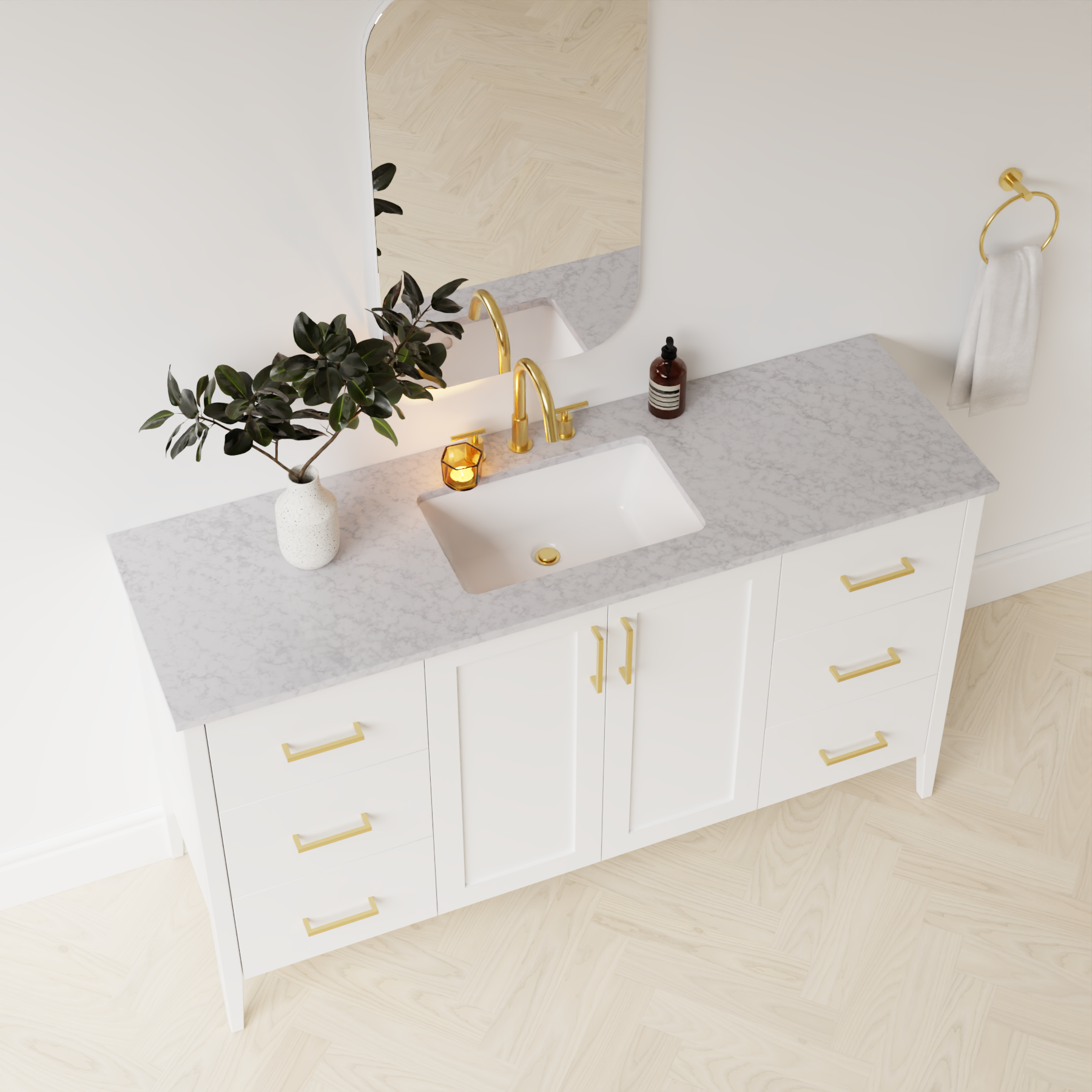 carrara vanity top