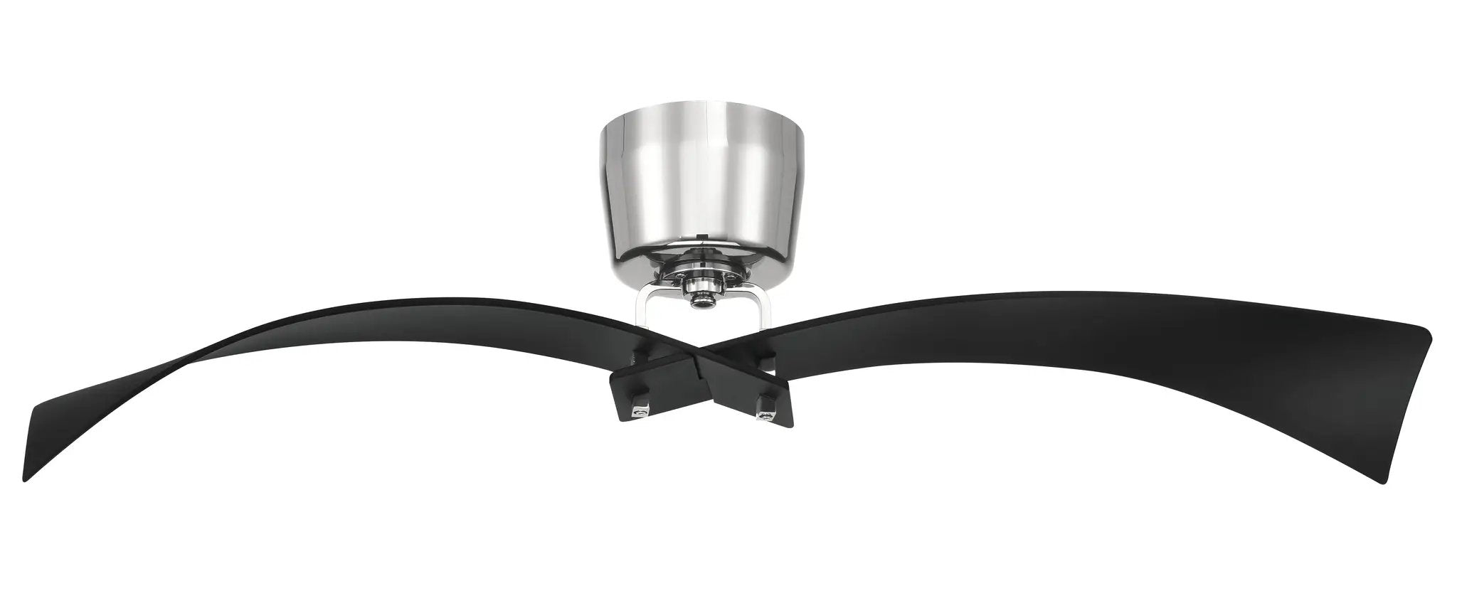 flat black / polished nickel ceiling fans