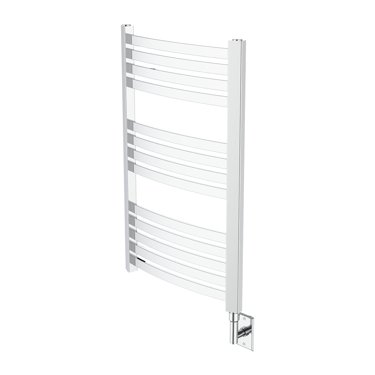 polished chrome towel warmer