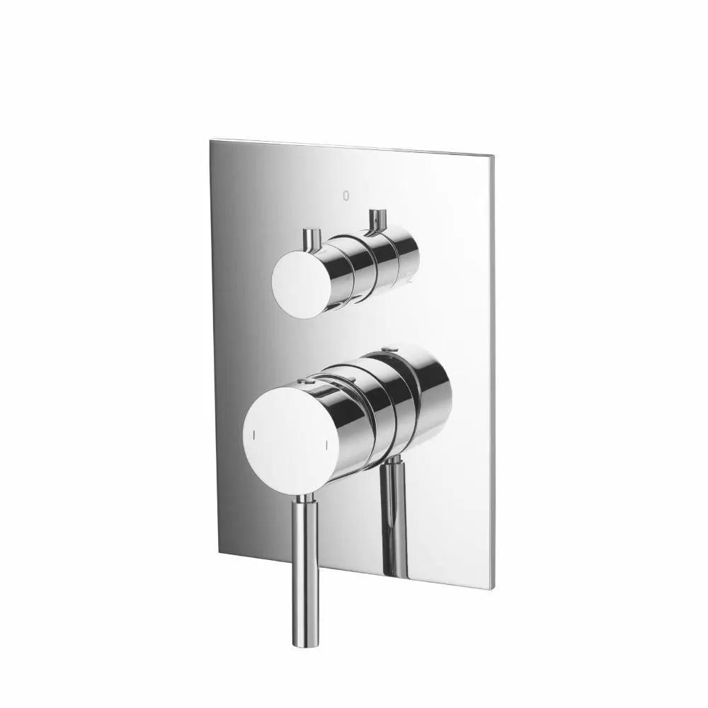 chrome shower valve
