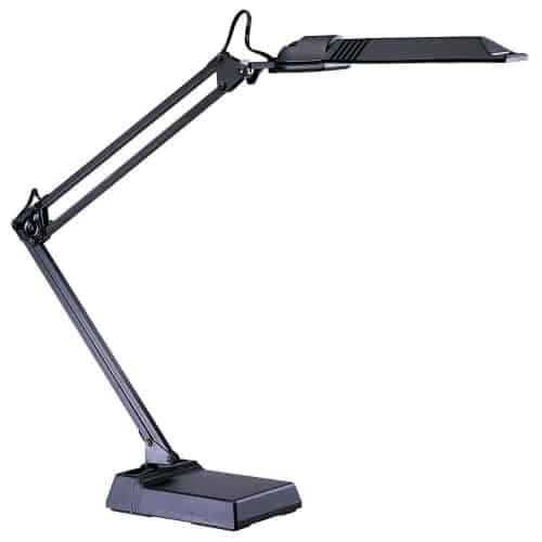 black table lamp