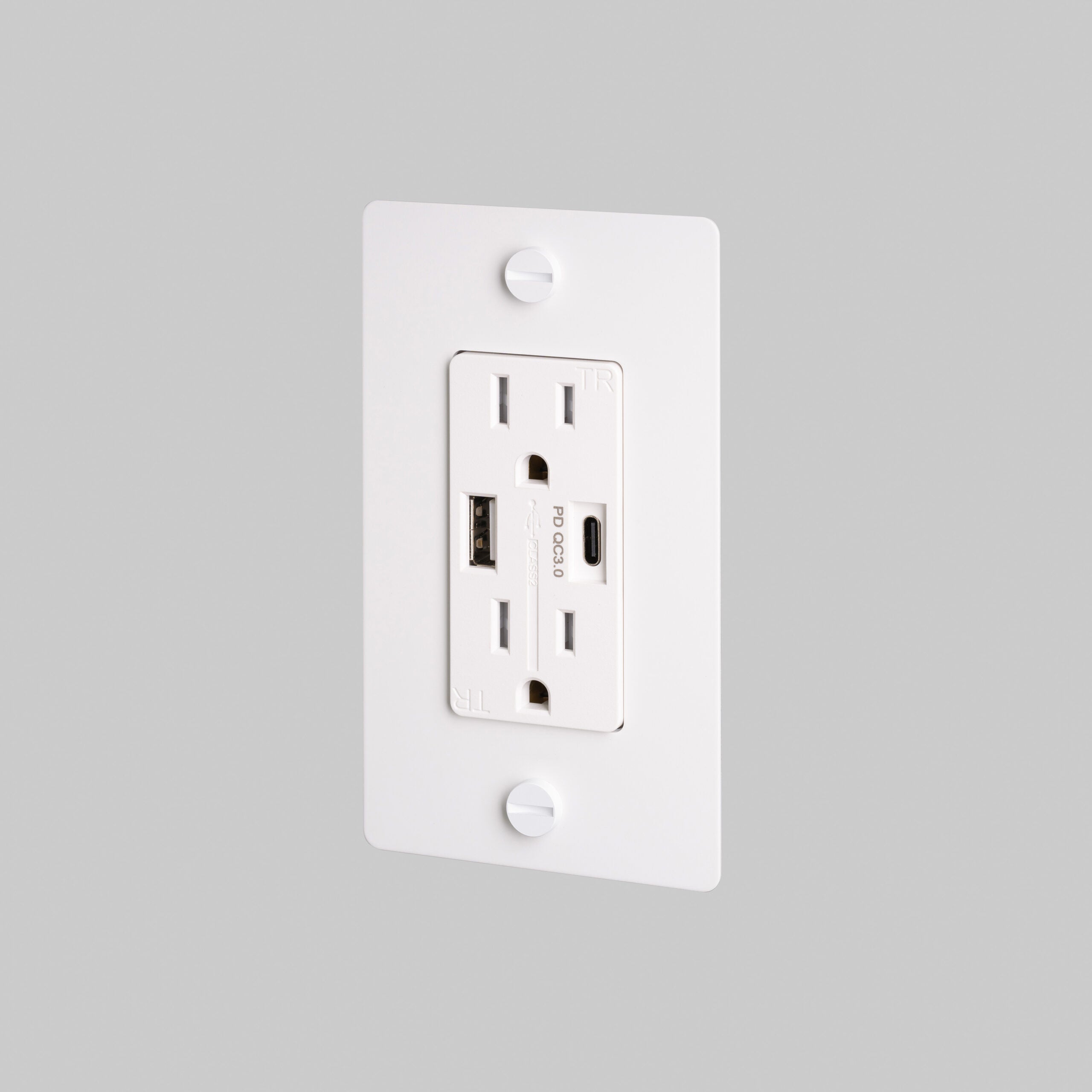Buster + Punch 1G USB-A + C Charger Combination Duplex Outlet without Logo