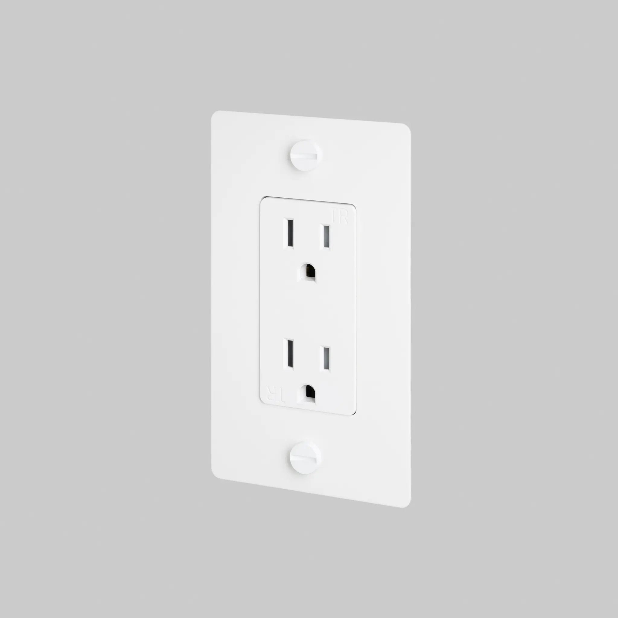Buster + Punch 1G Duplex Outlet without Logo by Buster + Punch