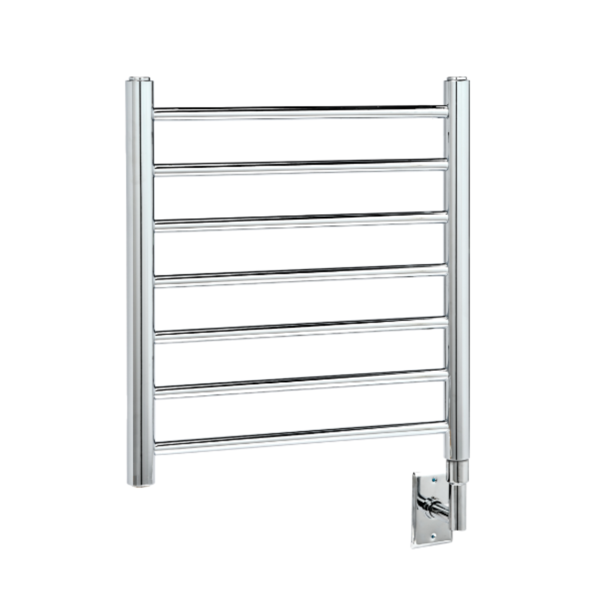 polished chrome towel warmer