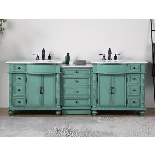 vintage green vanity