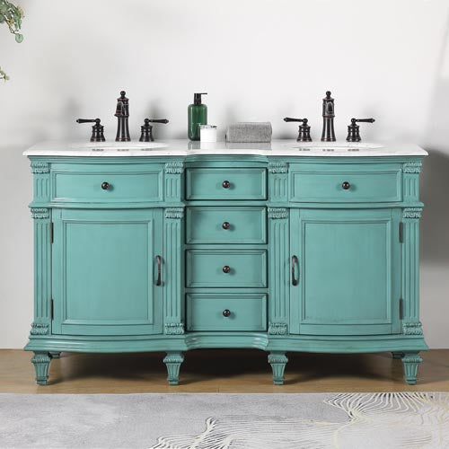 retro green vanity