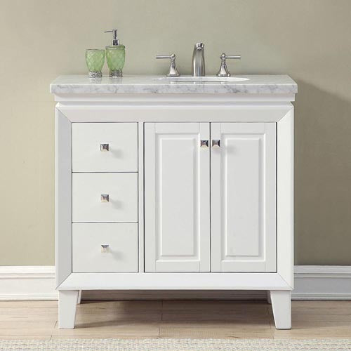 white vanity