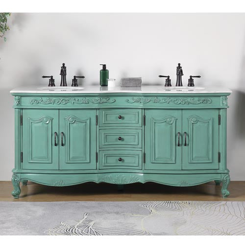 vintage green vanity