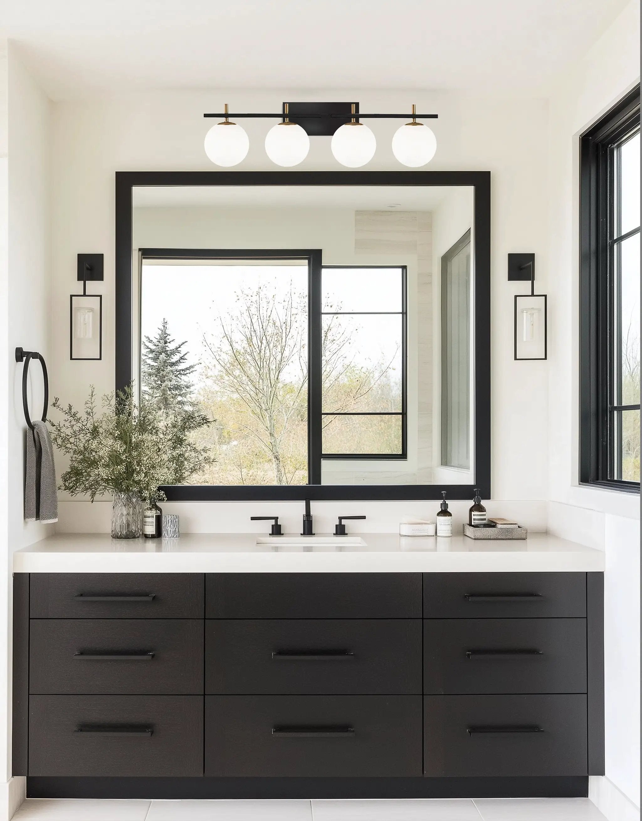 matte black wall mount