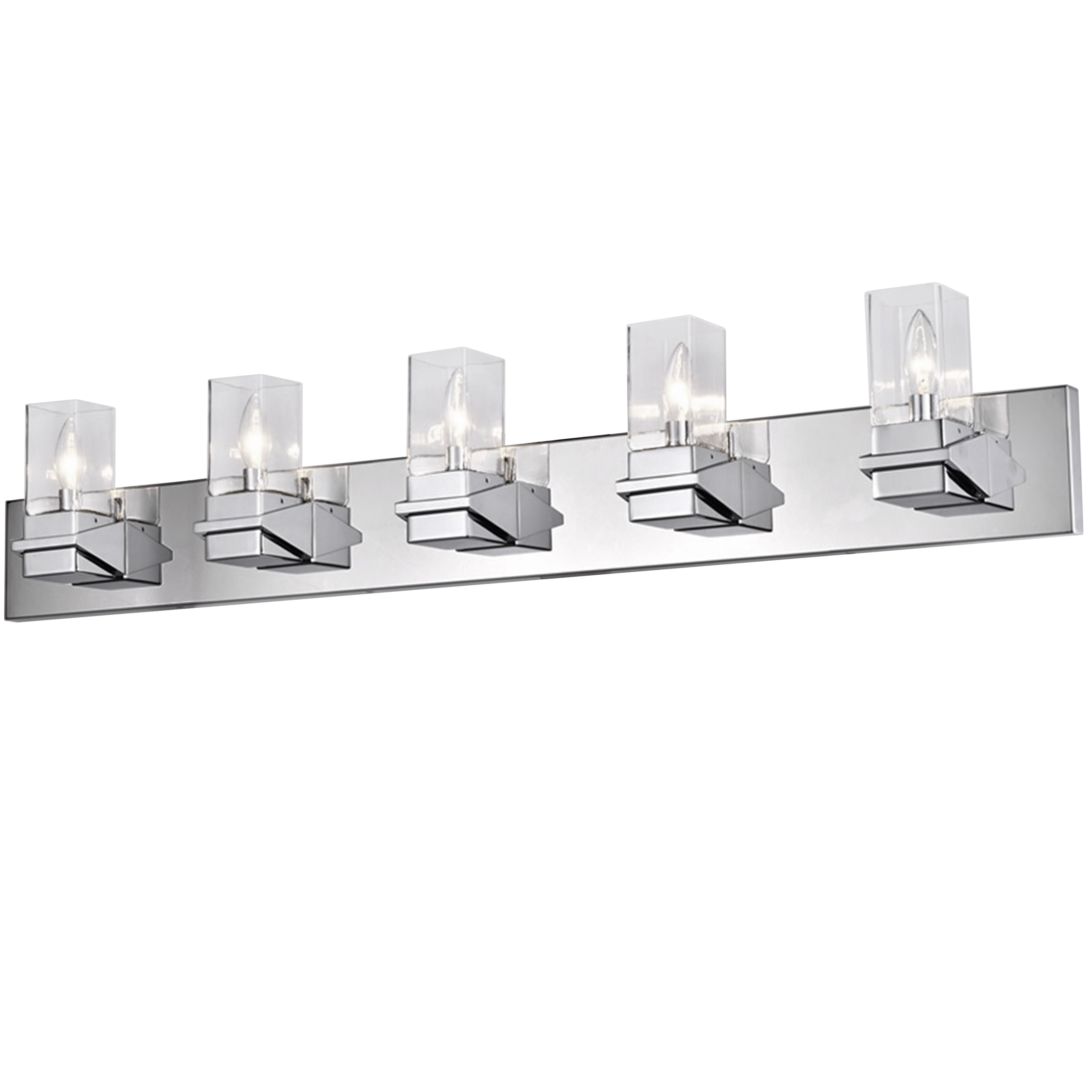 polished chrome wall mount