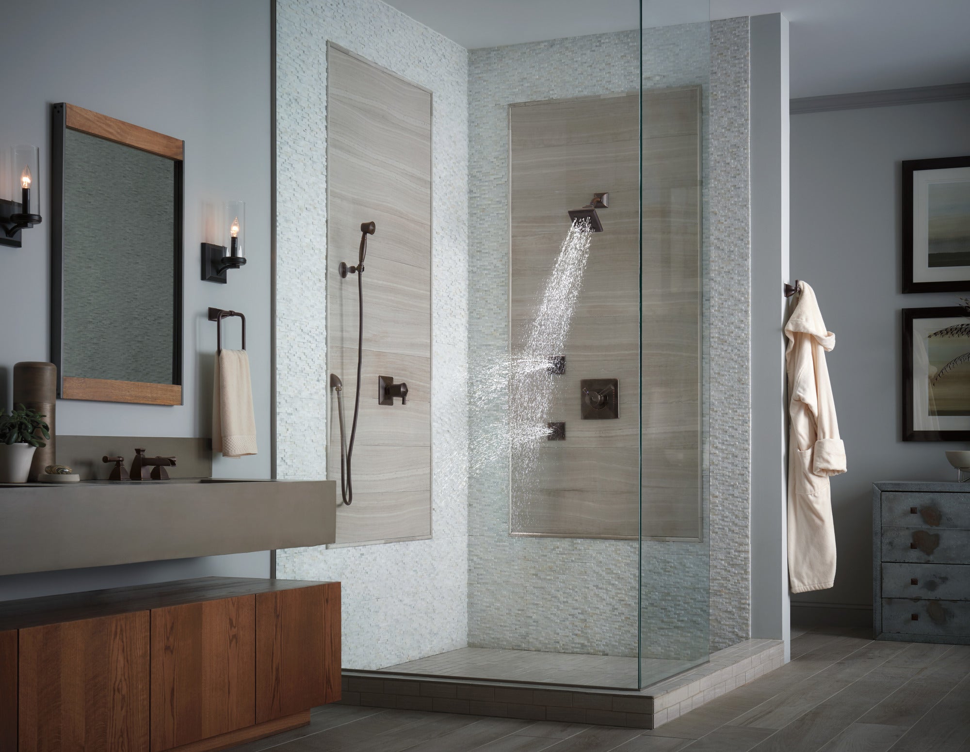 venetian bronze hand shower