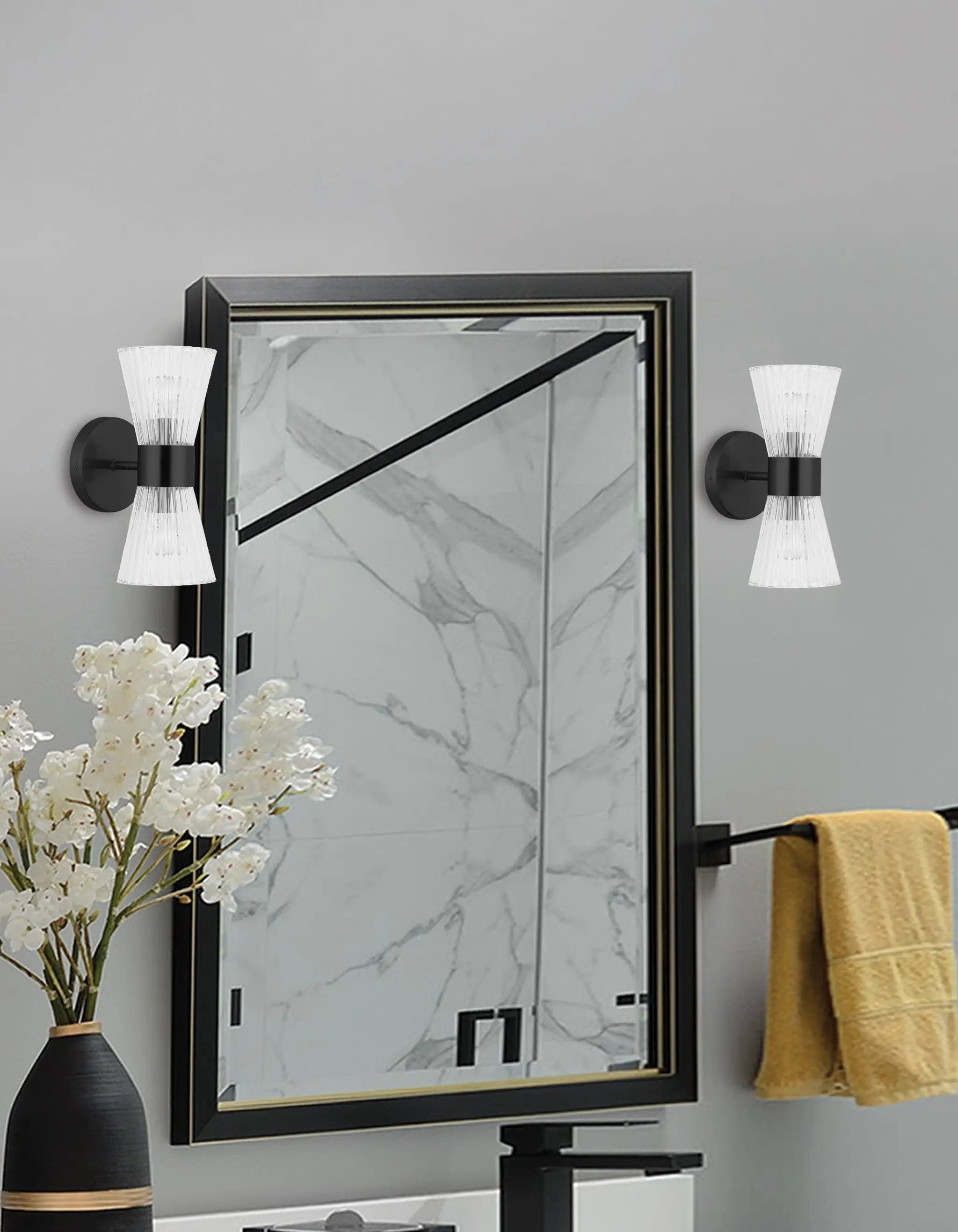 matte black wall mount