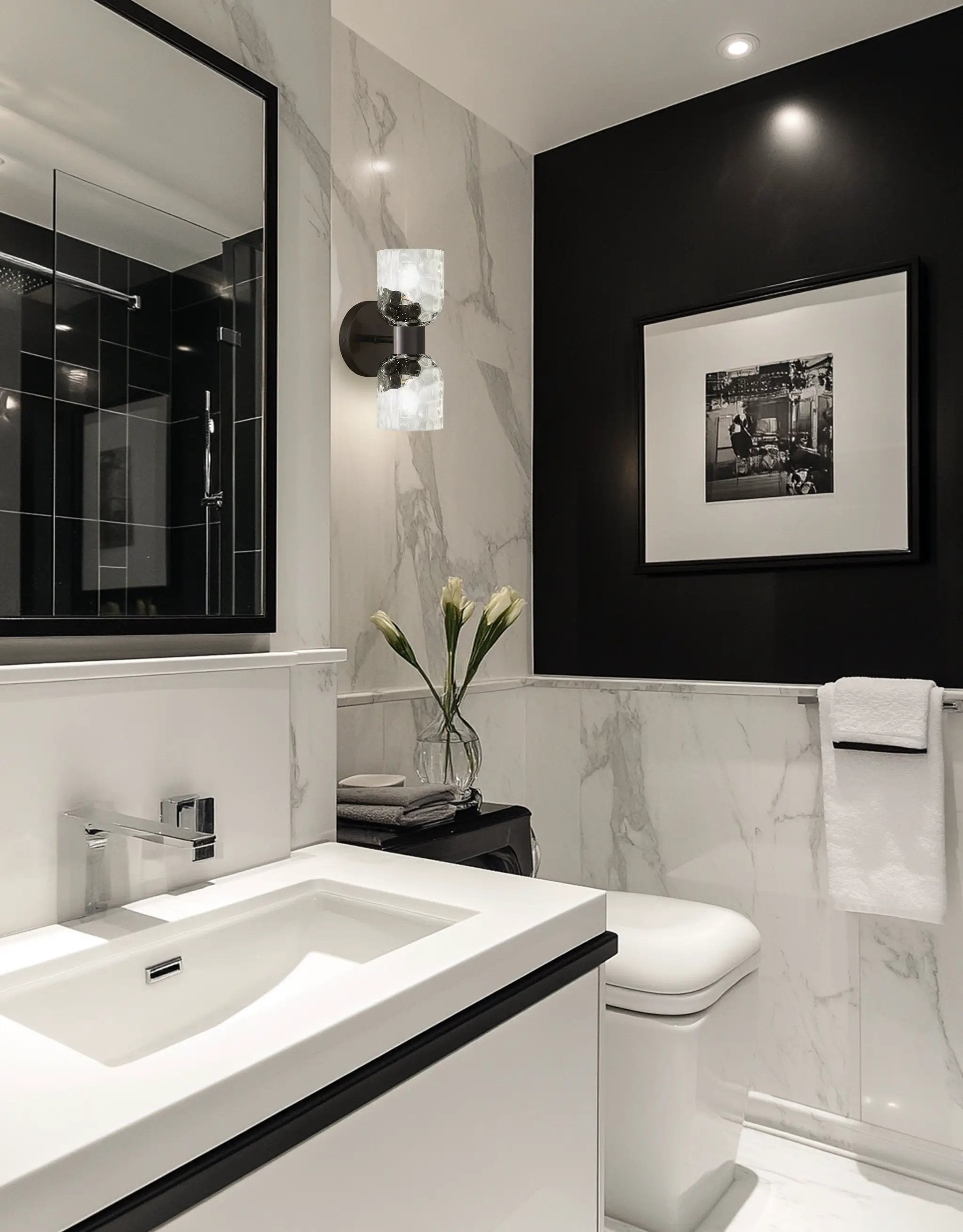 matte black wall mount