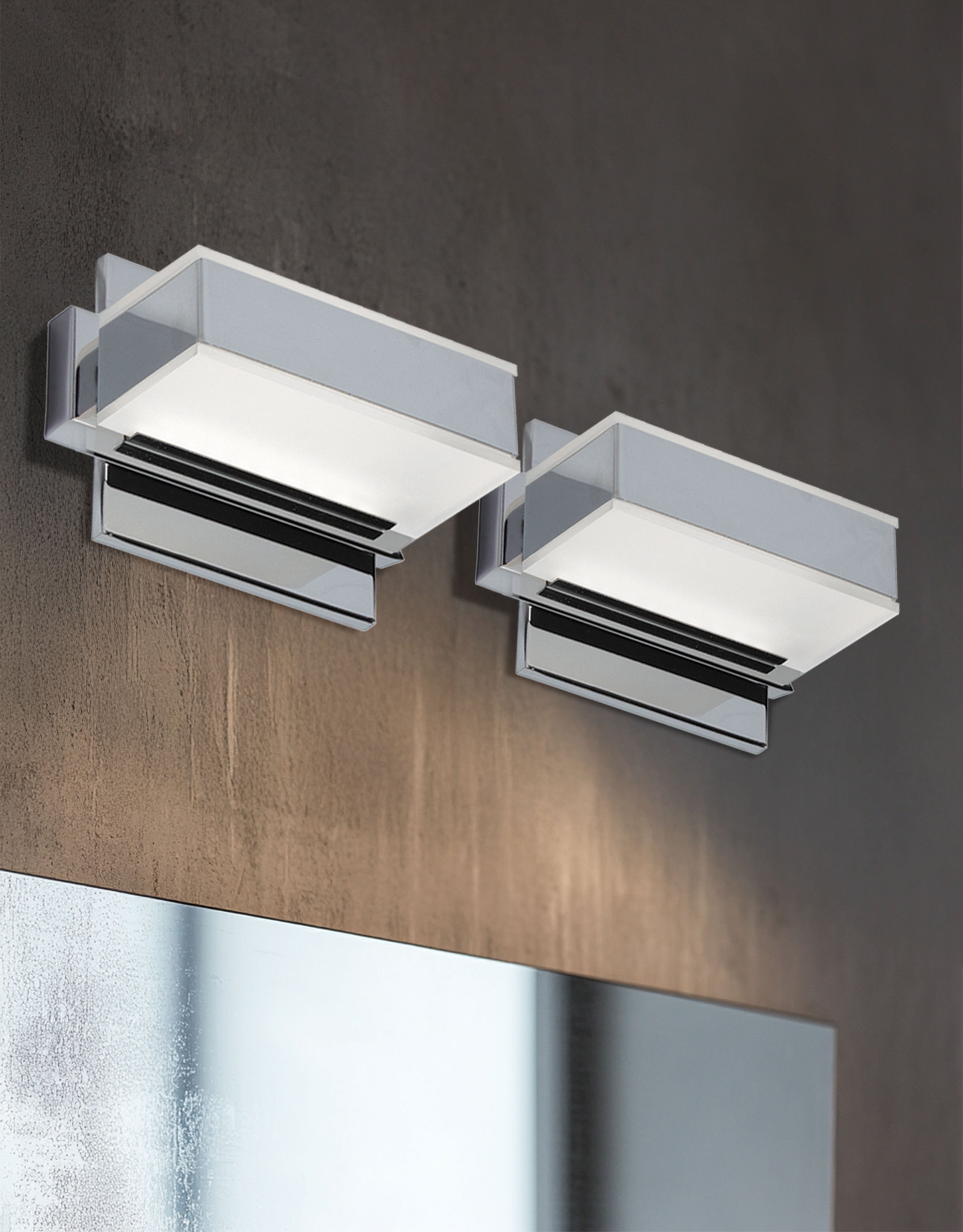 polished chrome wall mount