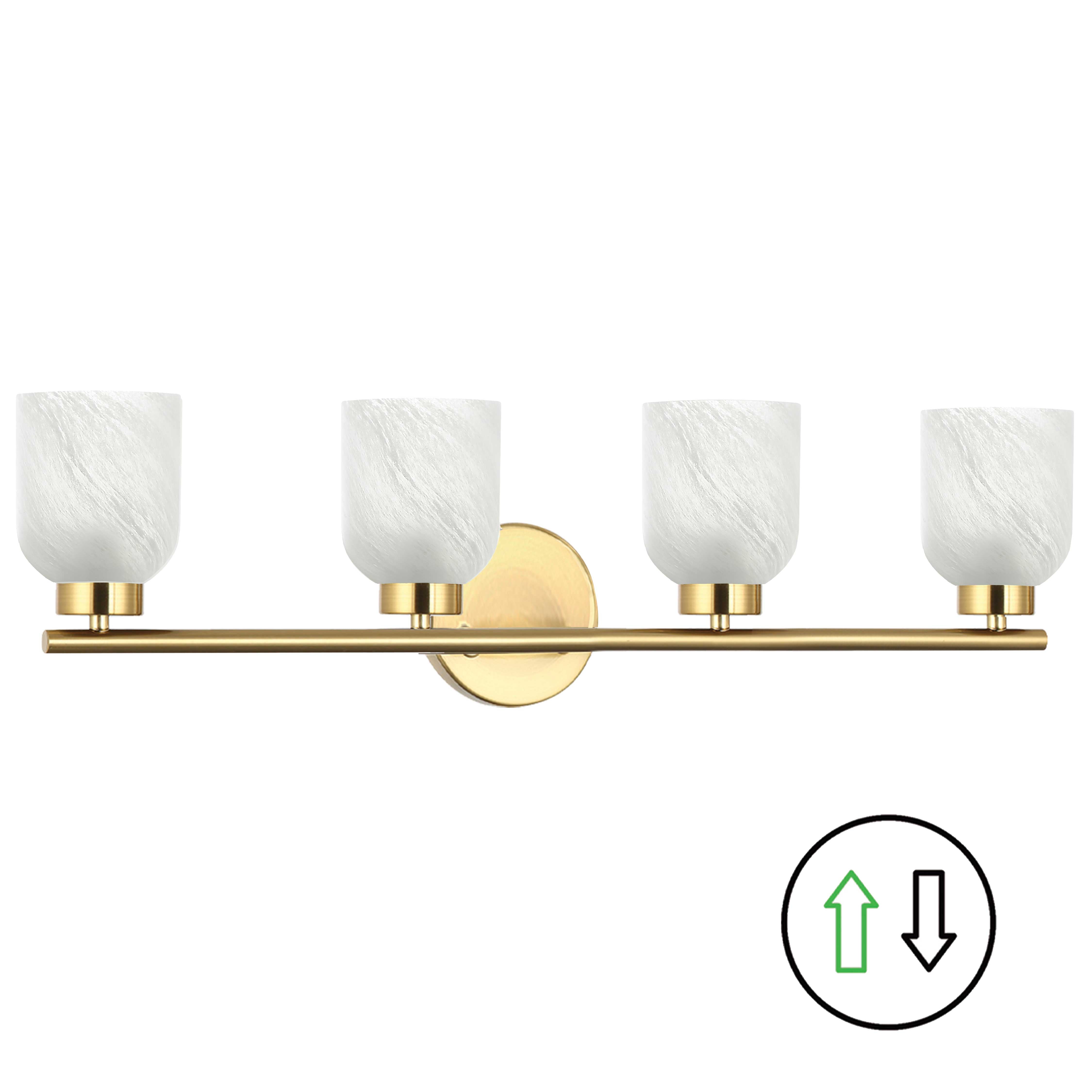 aged brass/faux alabaster wall sconce