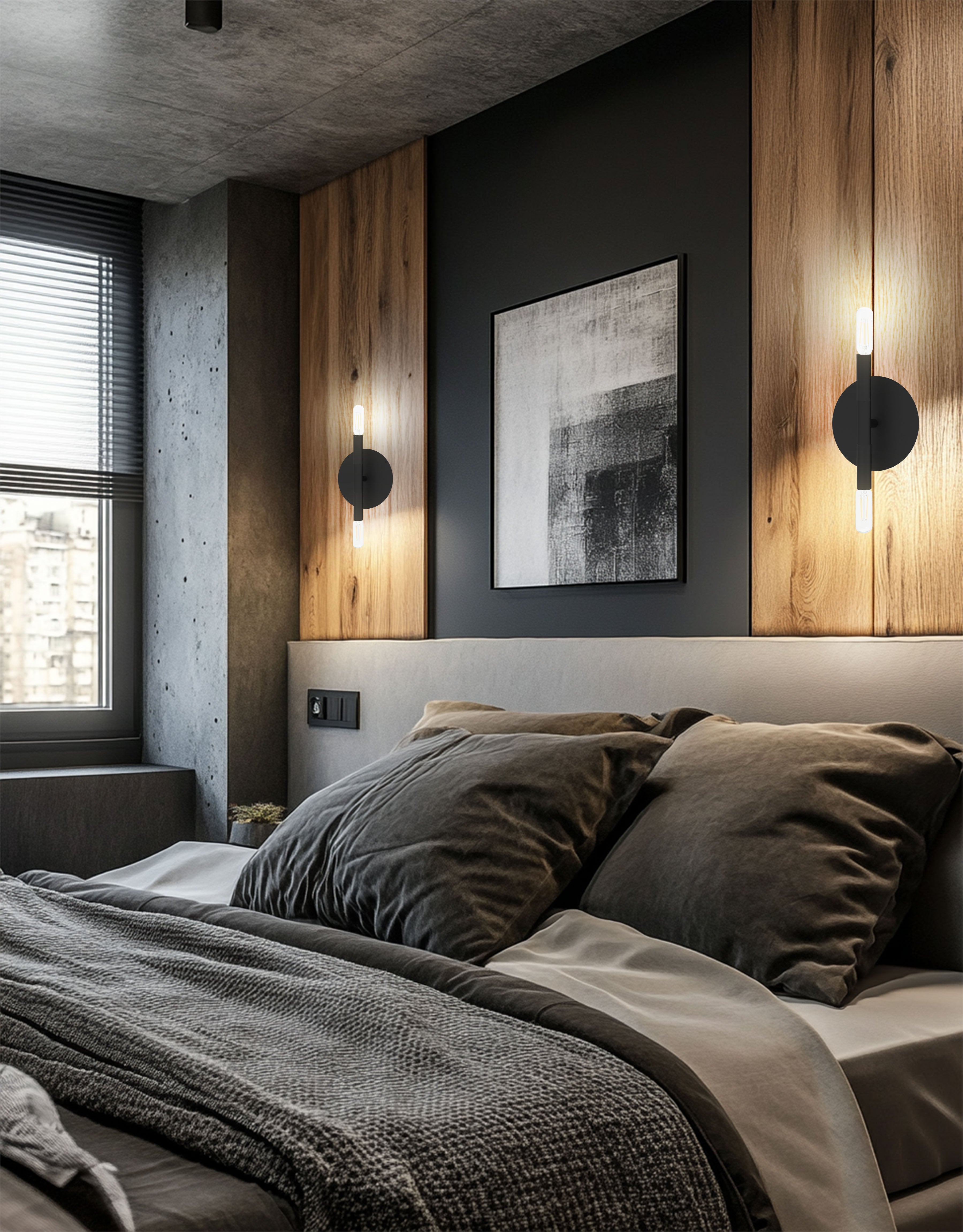 matte black wall mount