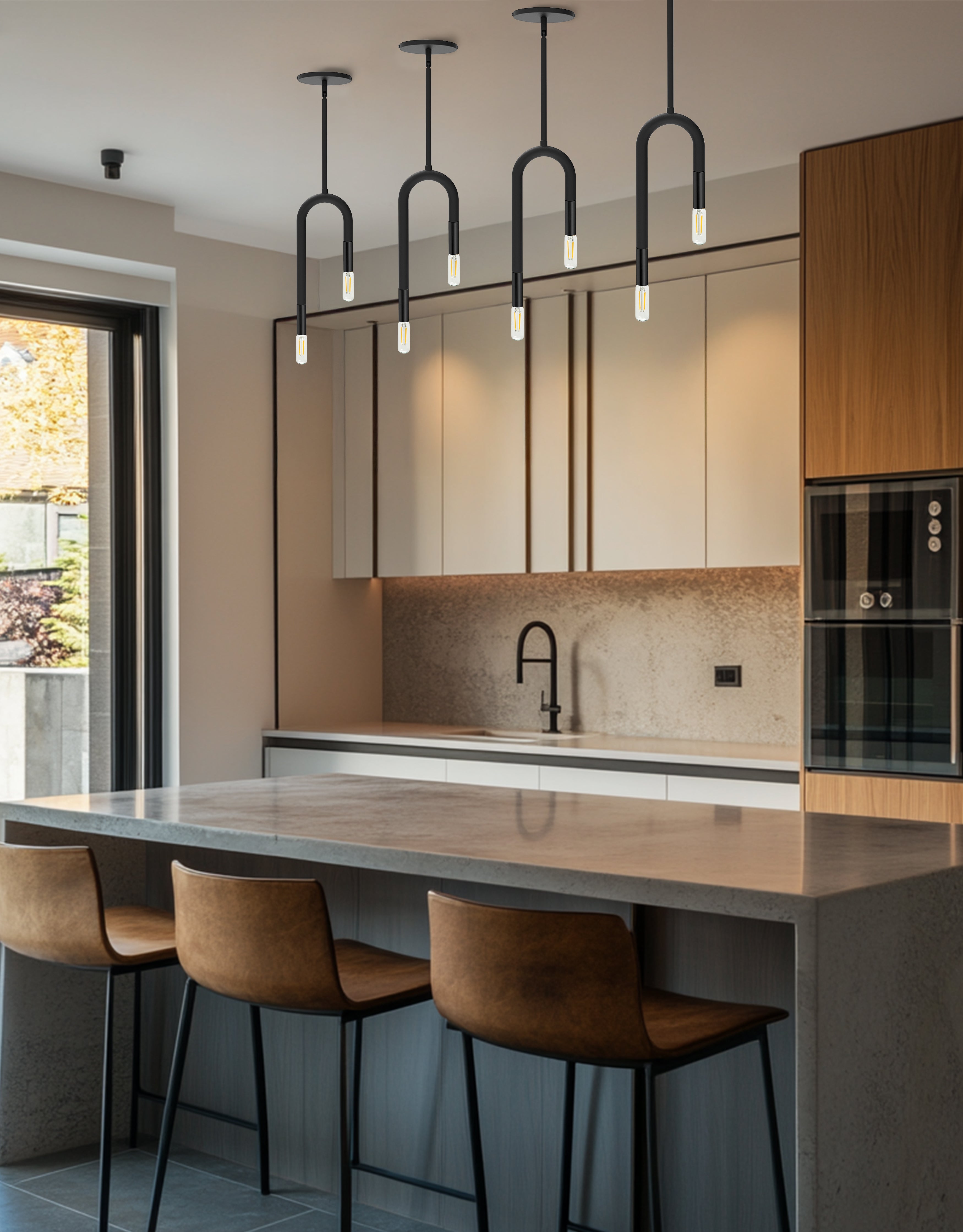 matte black pendants