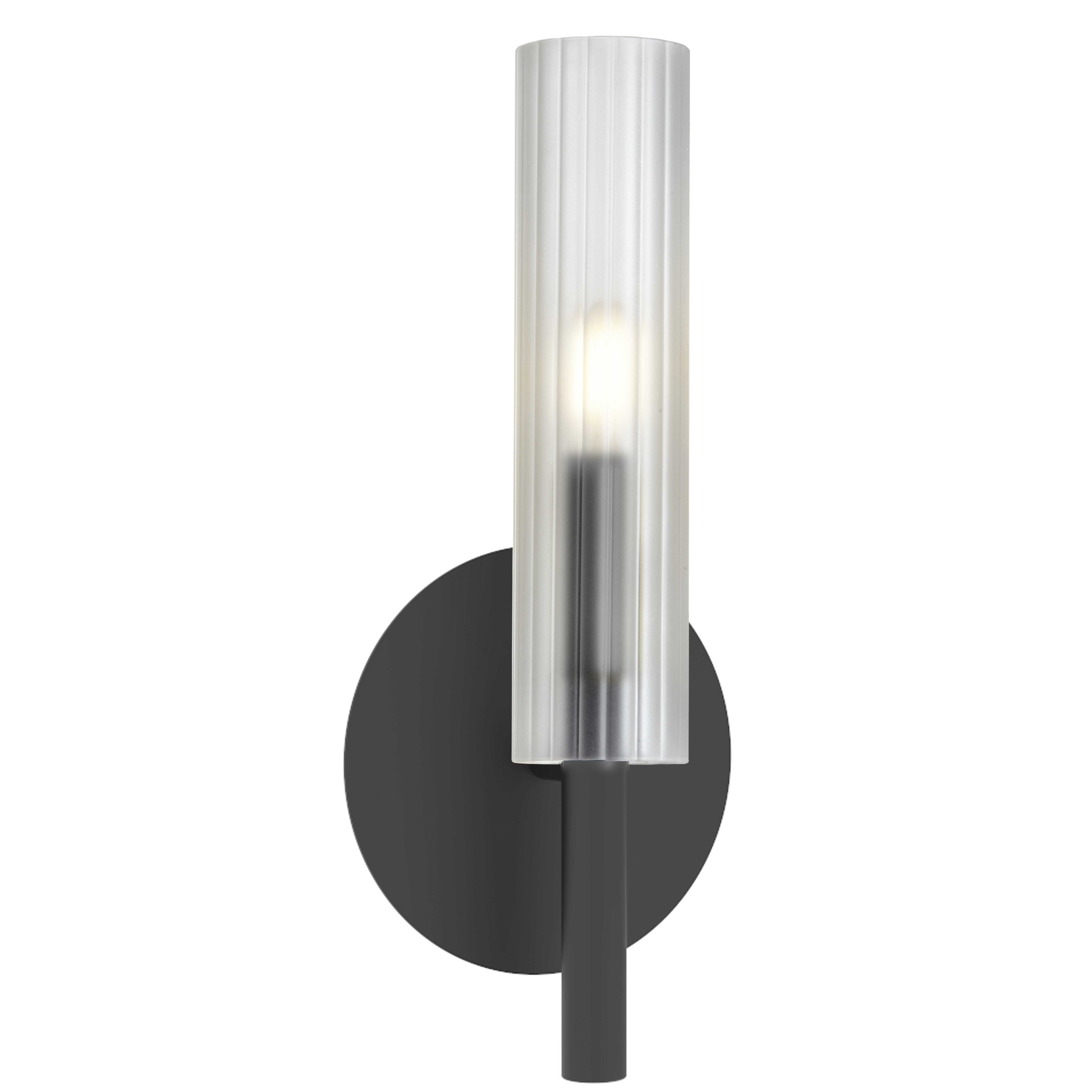 Dainolite 1 Light Incandescent Wand Wall Sconce with Frosted Glass