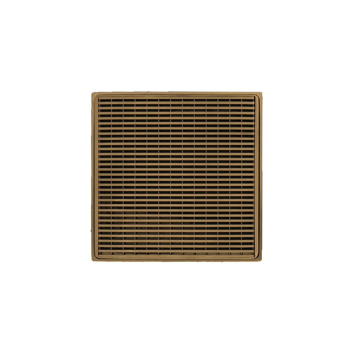 Infinity Drain 4" x 4" WD 4 Complete Kit with Wedge Wire Pattern Decorative Plate with ABS Drain Body, 2" Outlet