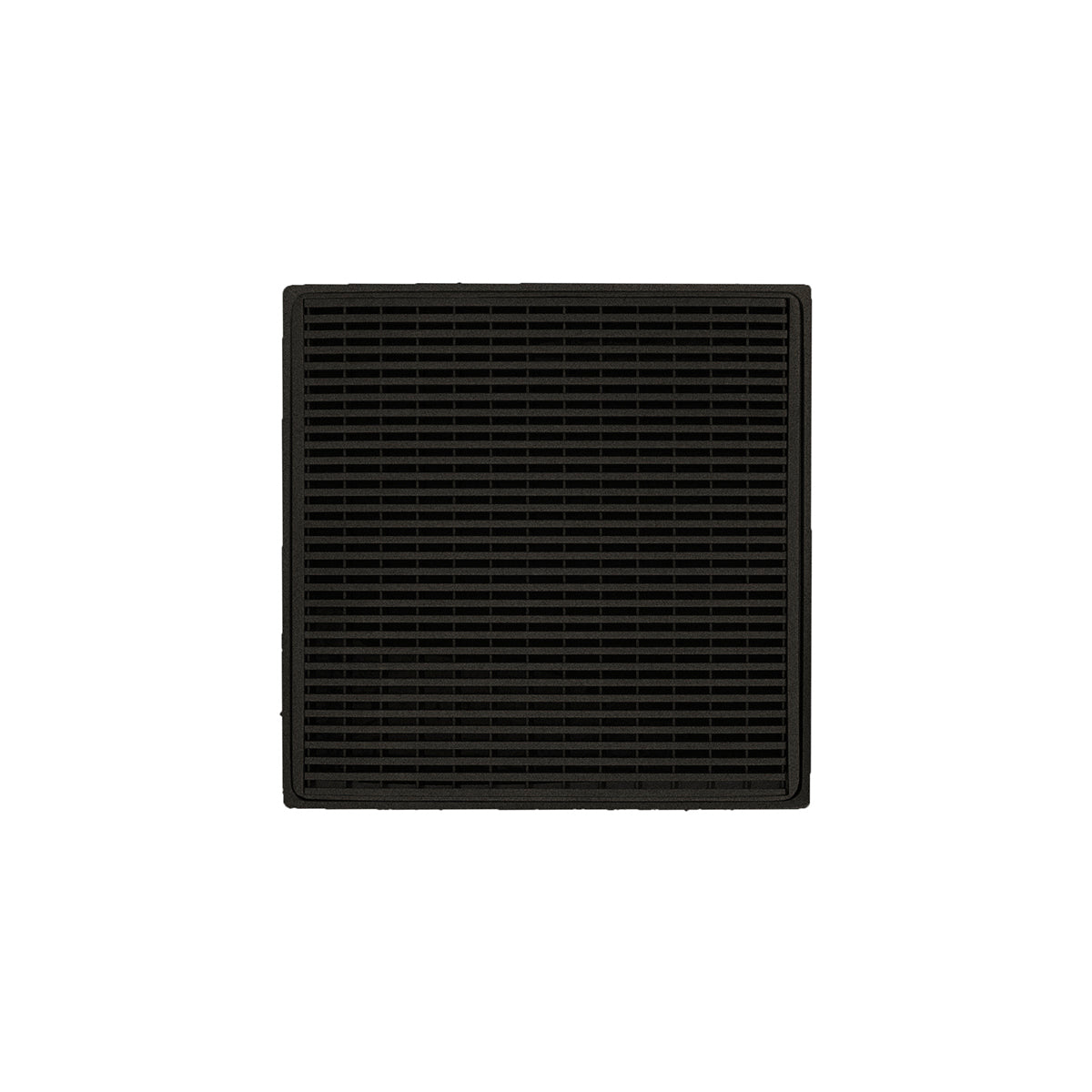 Infinity Drain 4" x 4" WD 4 Complete Kit with Wedge Wire Pattern Decorative Plate with PVC Drain Body, 2" Outlet