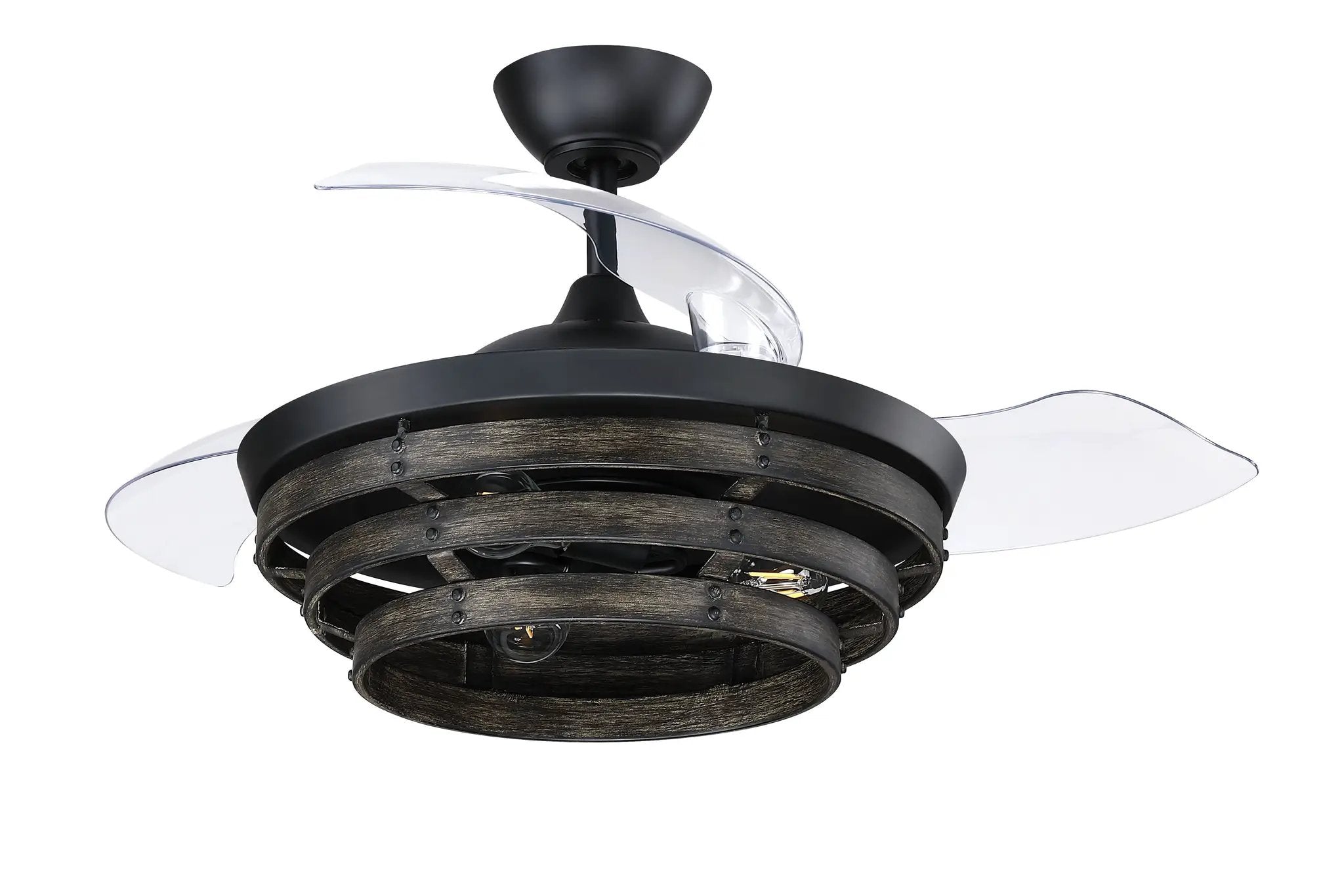 flat black ceiling fans